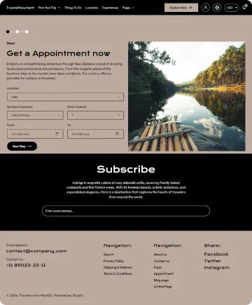 Travel Tourism Shopify Theme