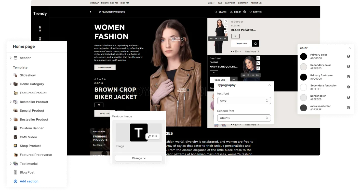 Trendy Shopify Theme - WorkDo