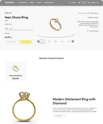 Trinkets Shopify Theme