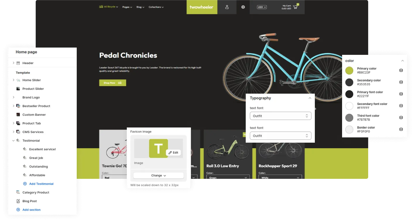 Two Wheeler Shopify Theme - WorkDo