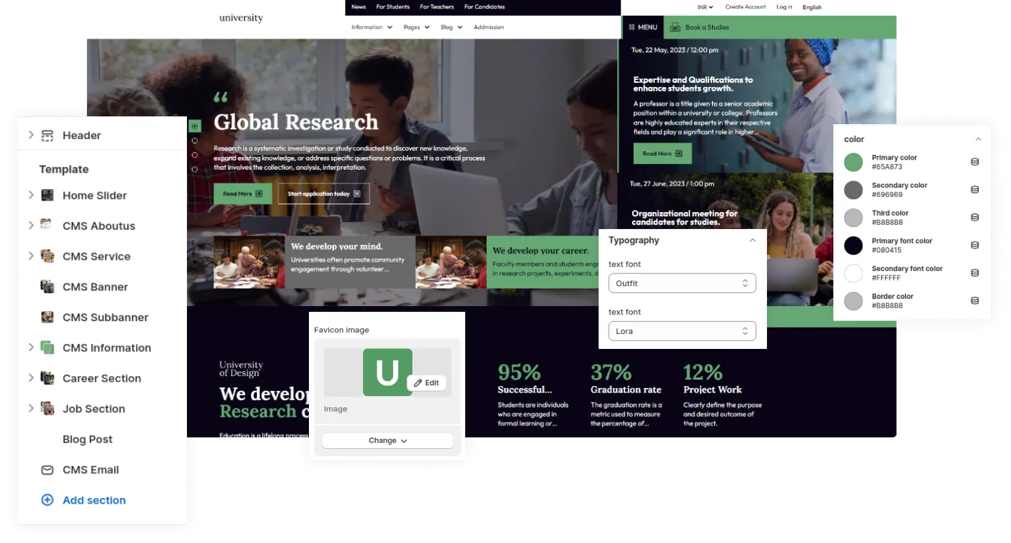 University Shopify Theme - WorkDo