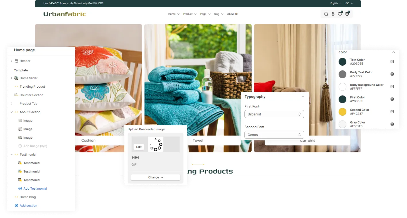 Urbanfabric Shopify Theme - WorkDo