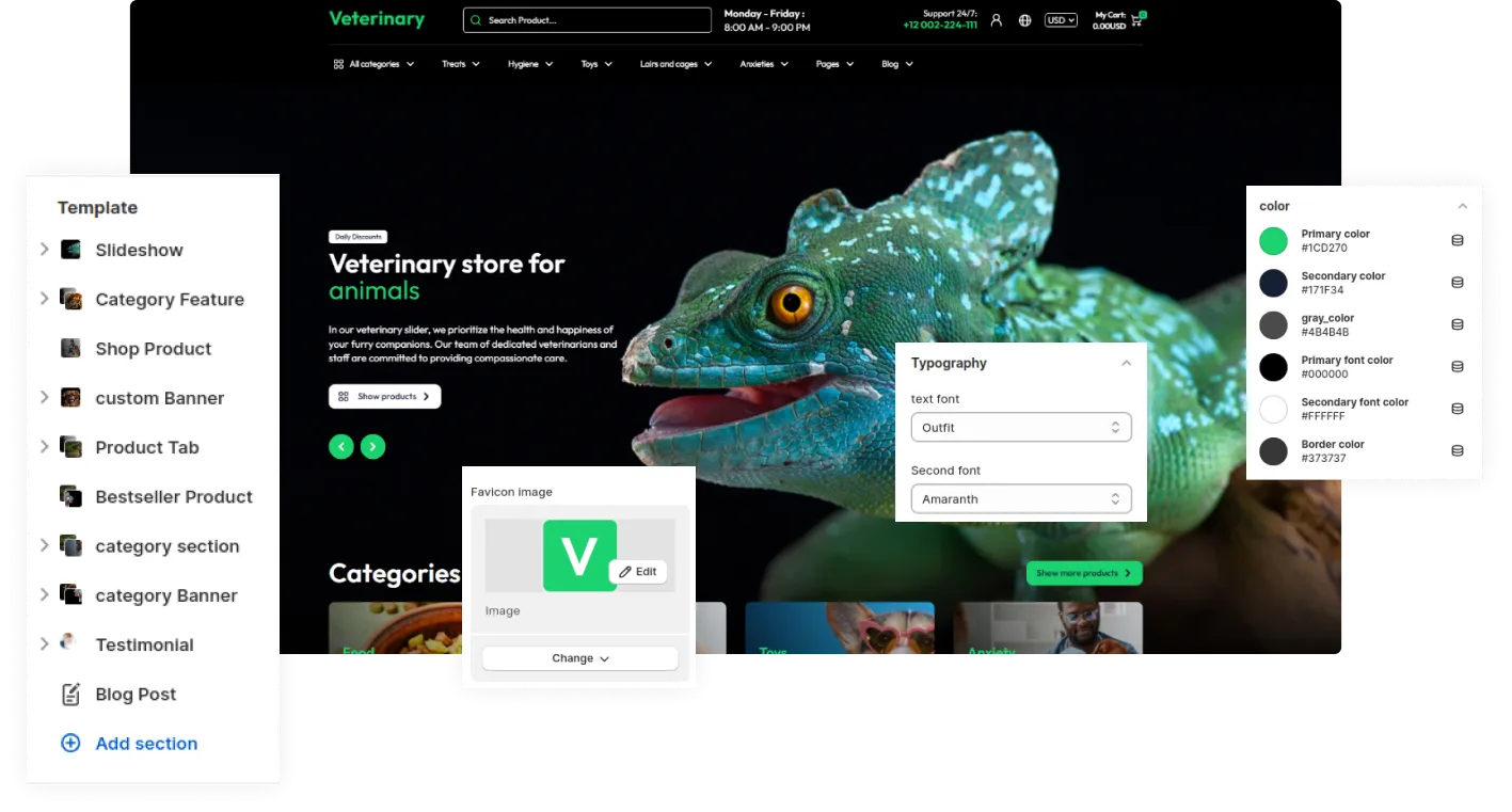 Veterinary Shopify Theme - WorkDo