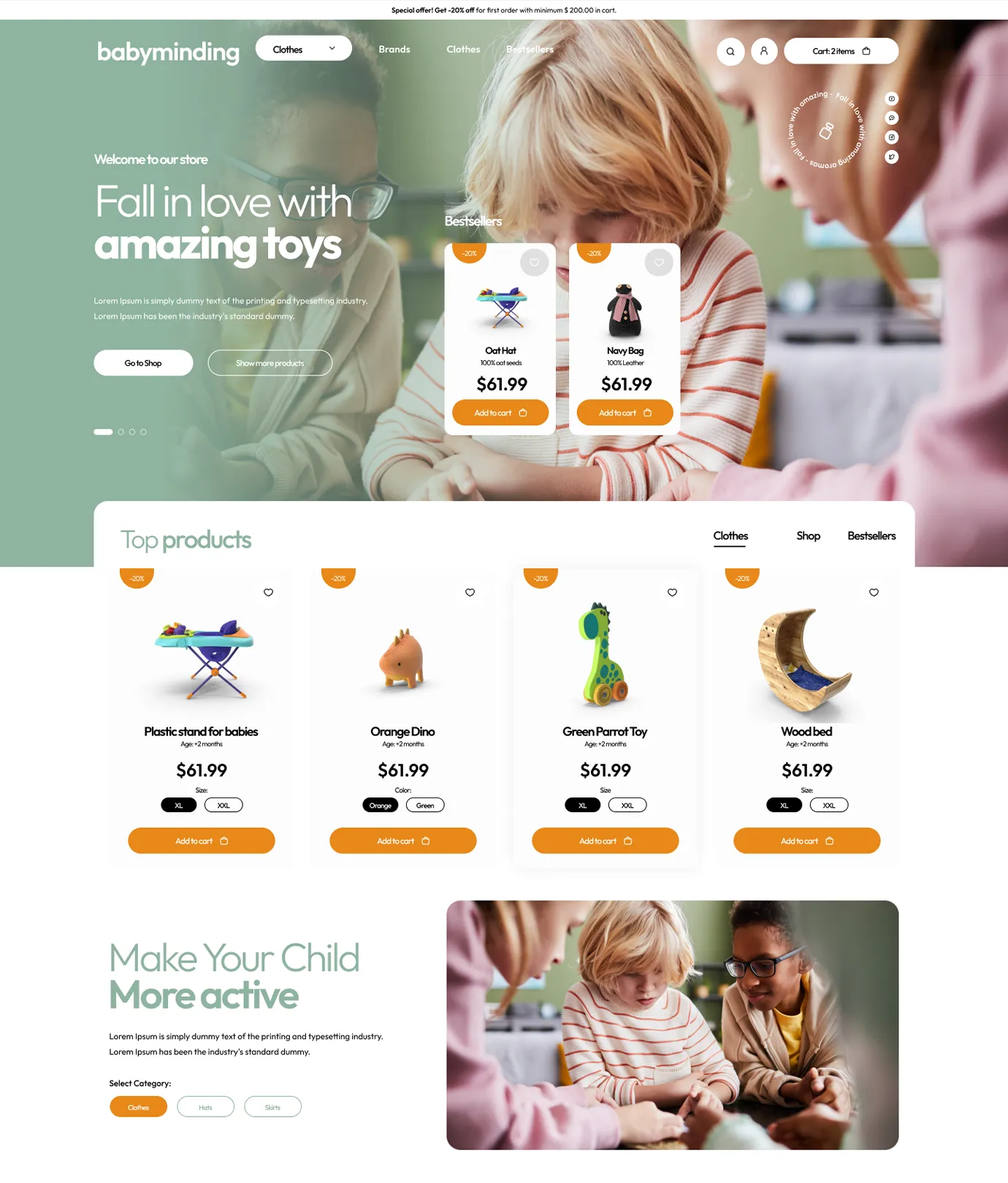Babyminding Shopify Theme - WorkDo
