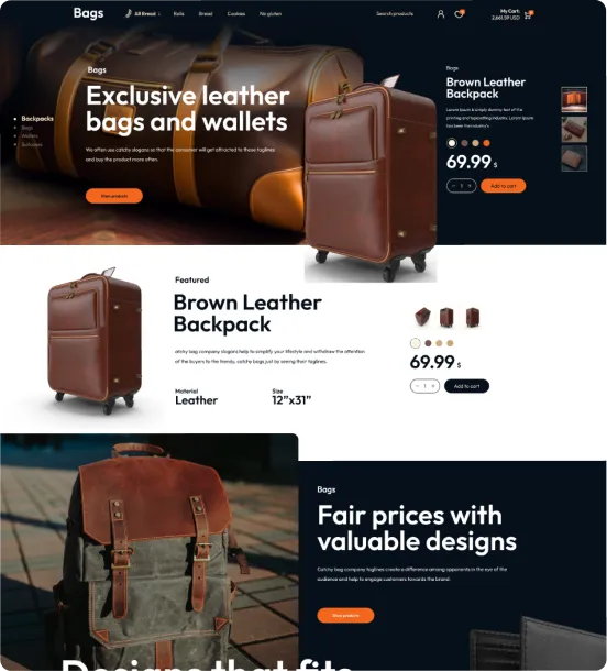 Bags Shopify Theme - WorkDo