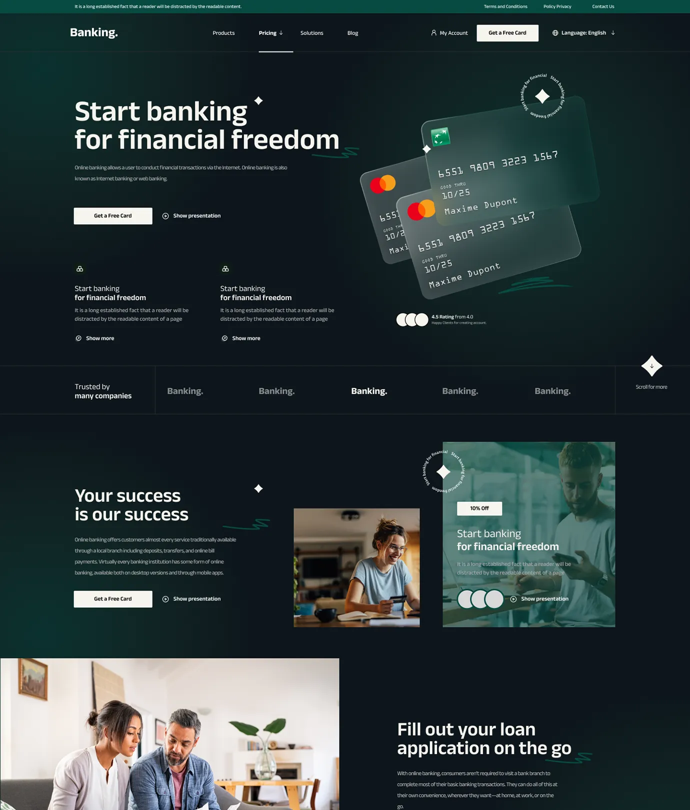 Banking Shopify Theme - WorkDo