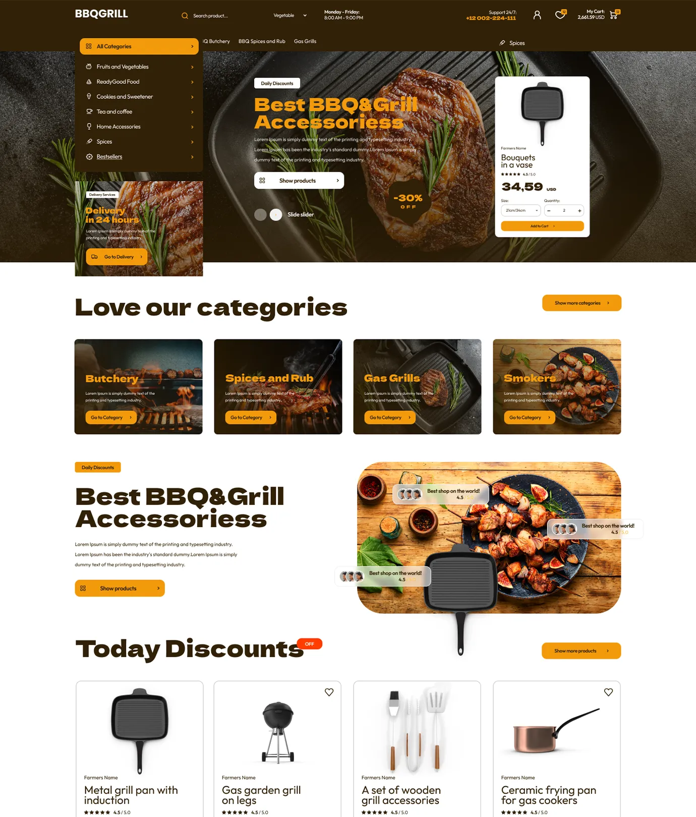 BBQgrill Shopify Theme - WorkDo