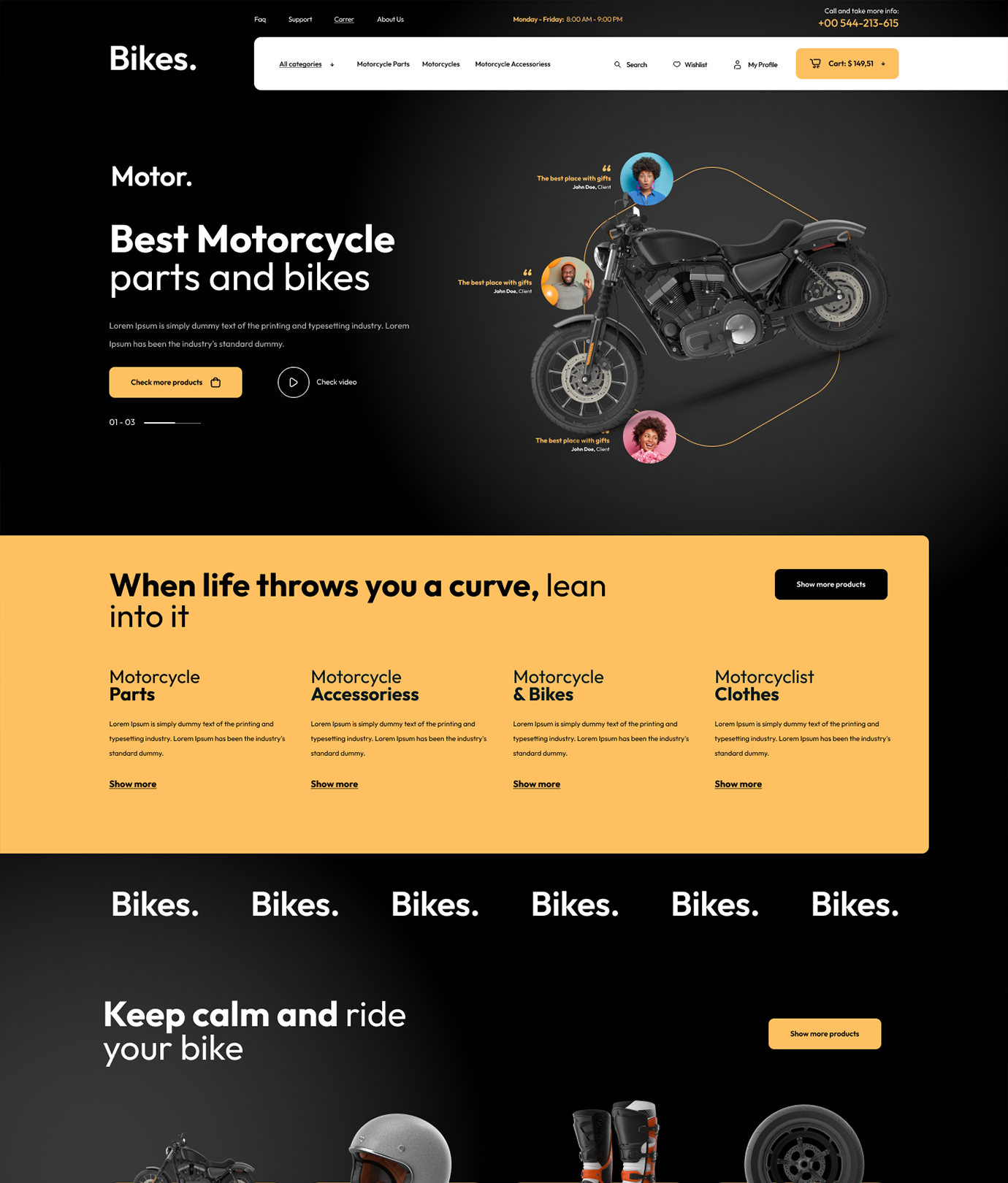 Bikes WordPress Theme - WorkDo