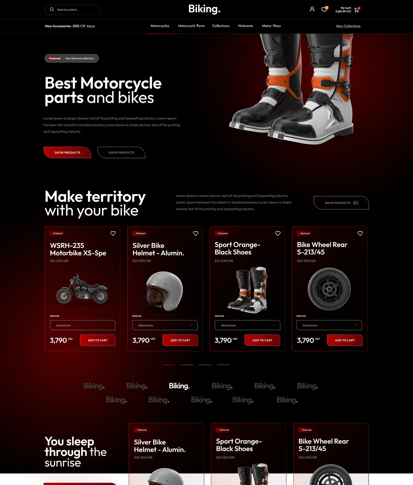 Biking Shopify Theme - WorkDo
