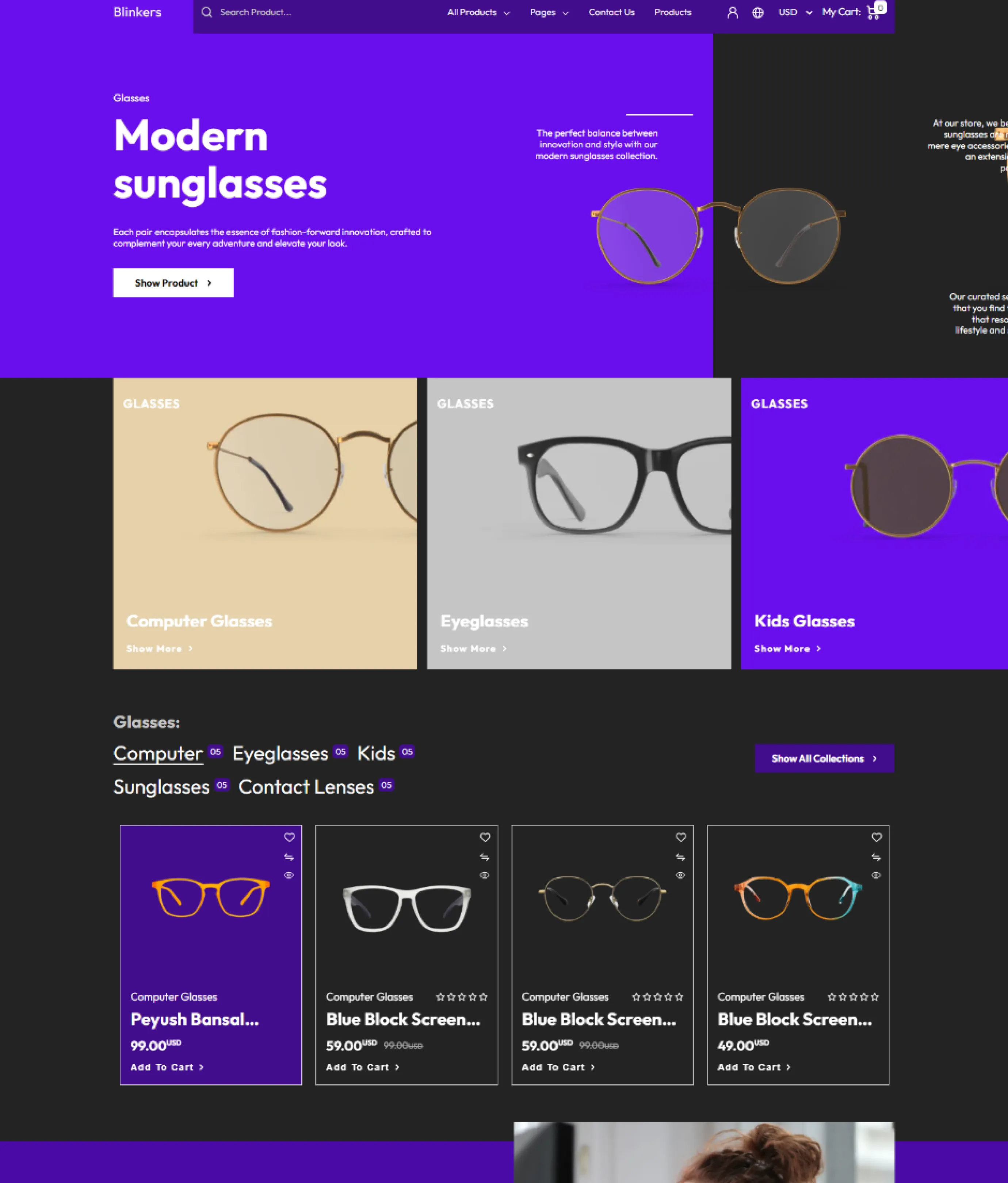 Blinkers Shopify Theme - WorkDo