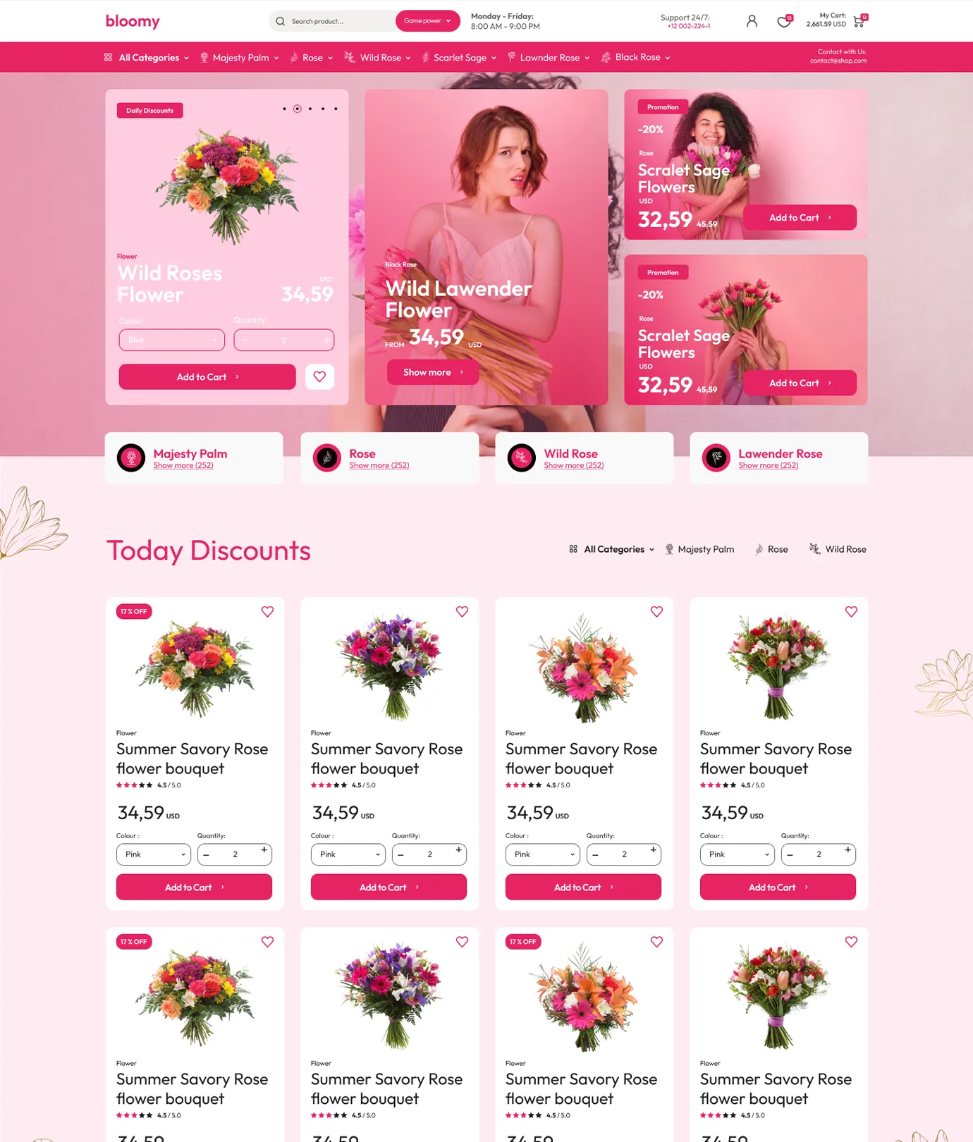 Bloomy Shopify Theme - WorkDo