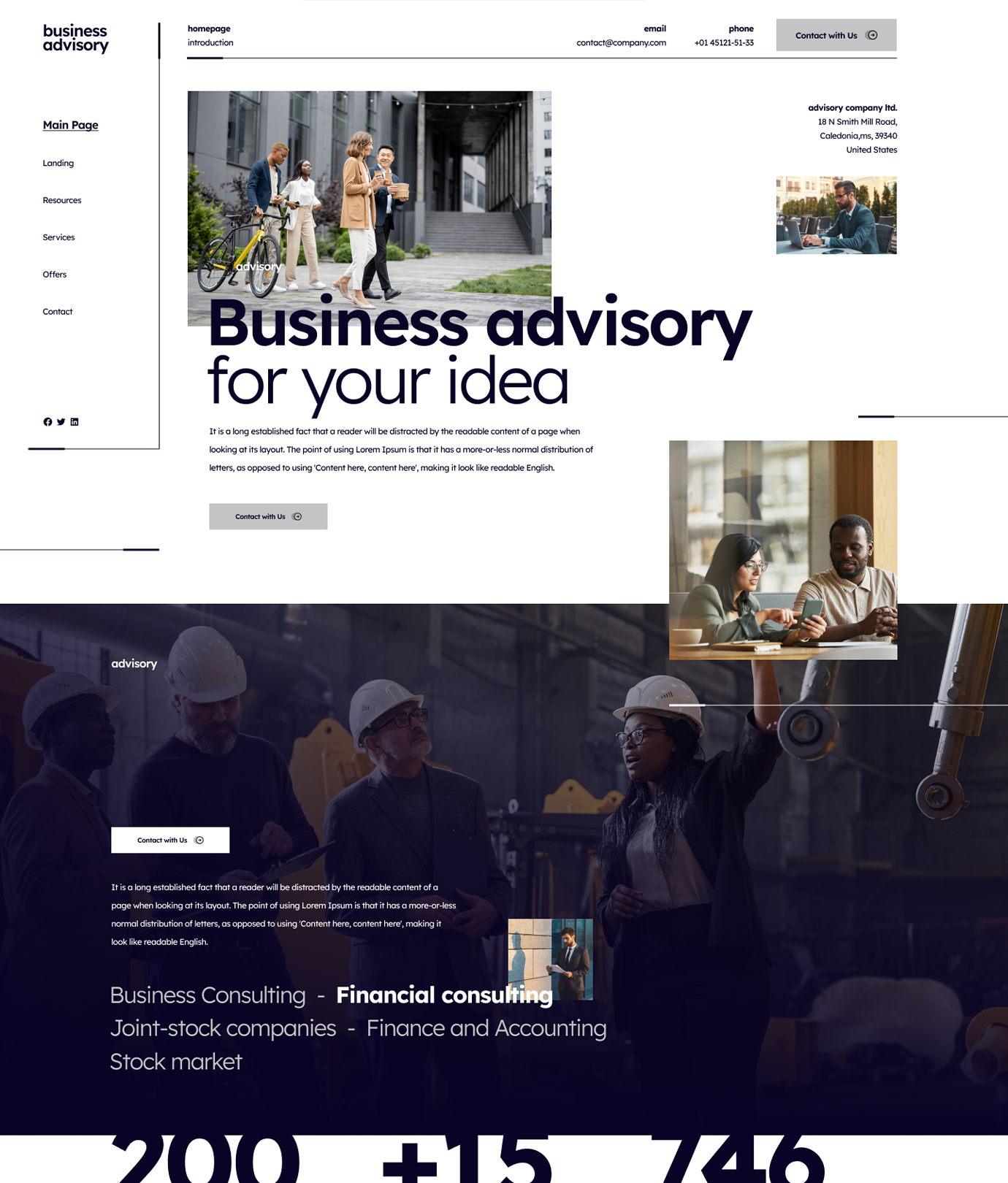 Business Advisory Shopify Theme - WorkDo