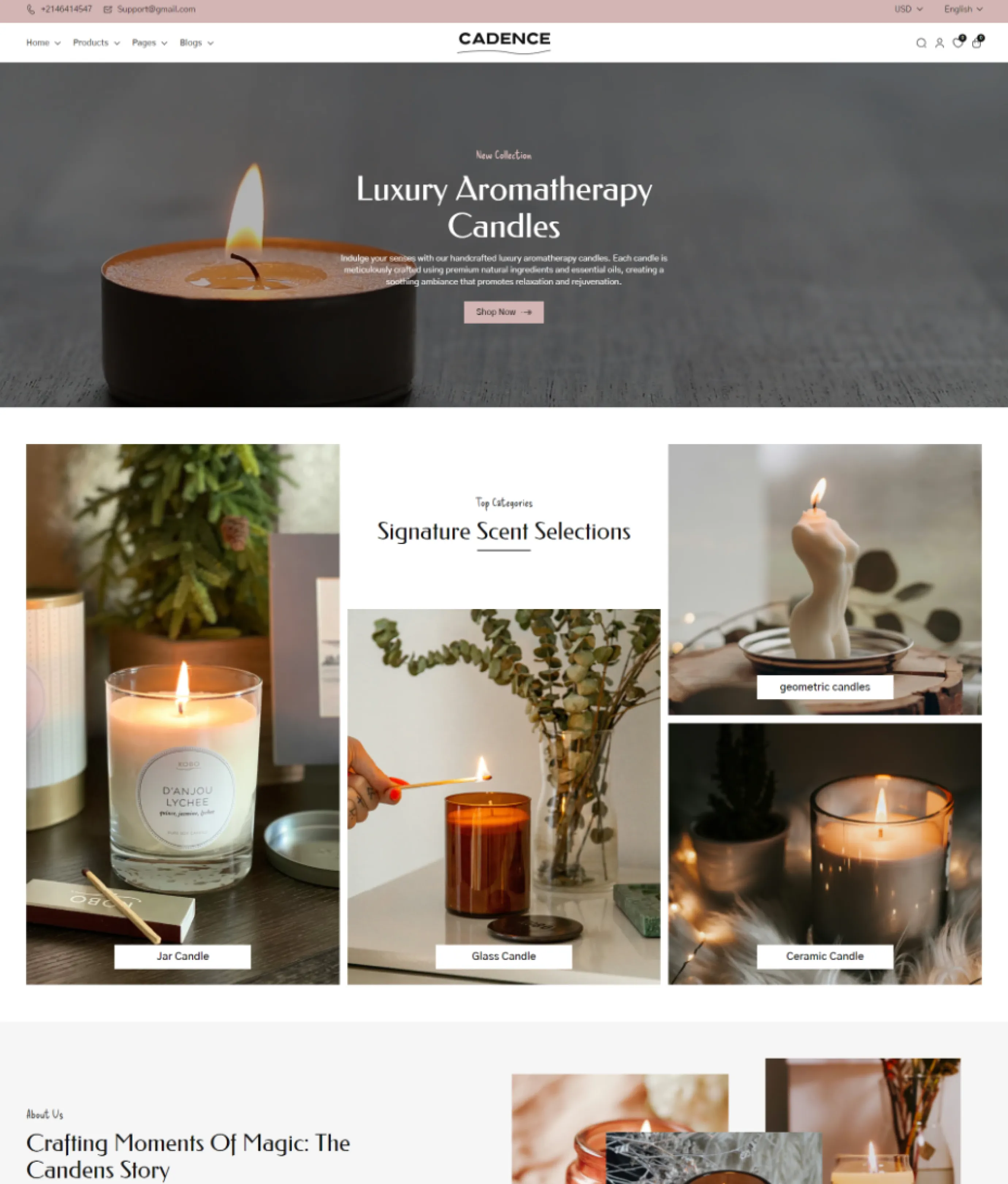 Cadence Shopify Theme - WorkDo