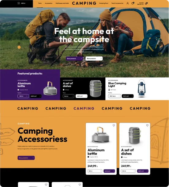 Camping Shopify Theme - WorkDo