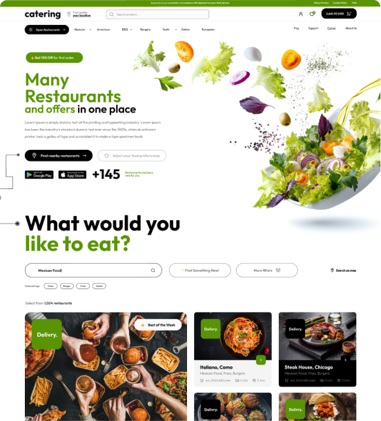 Catering Shopify Theme - WorkDo