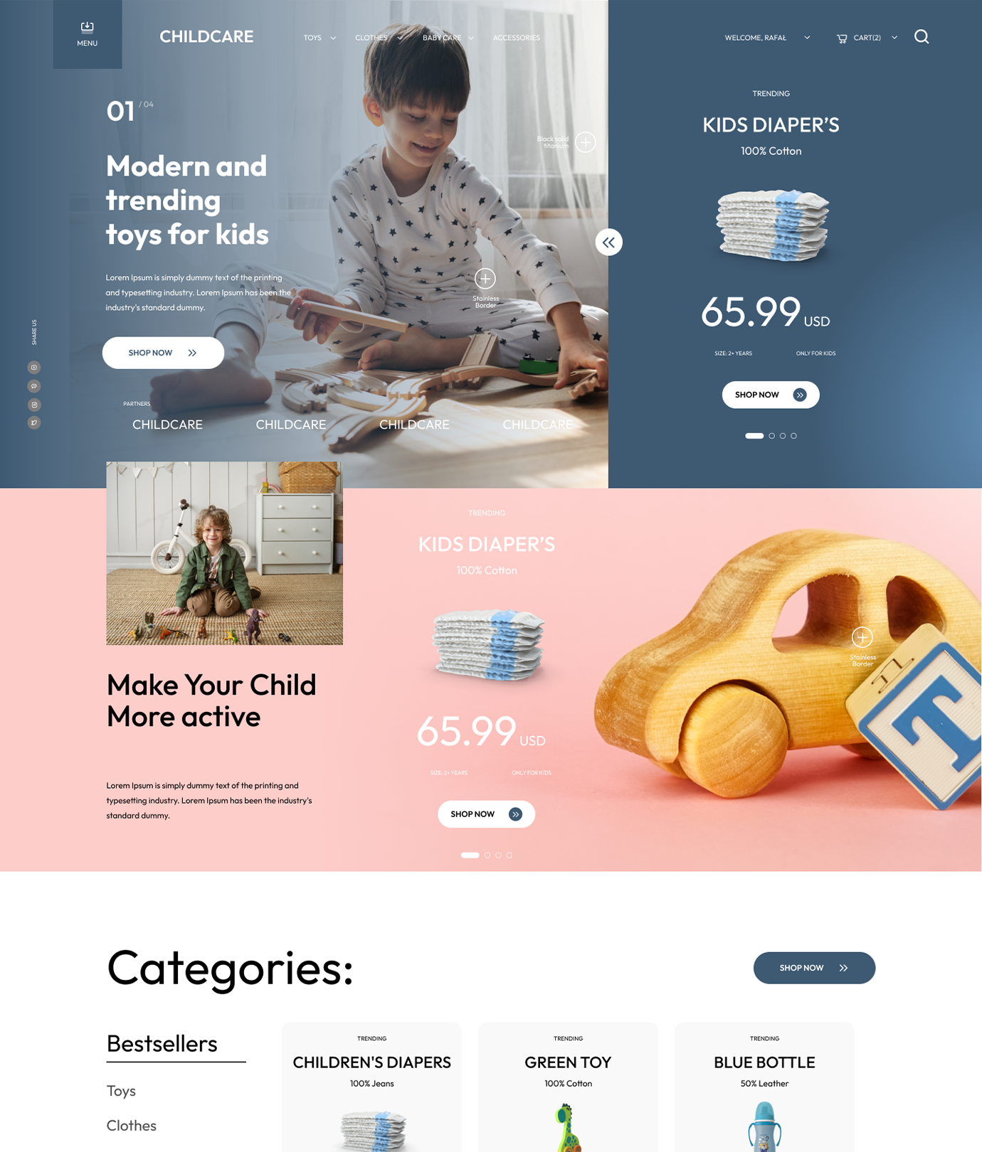Childcare Shopify Theme - WorkDo