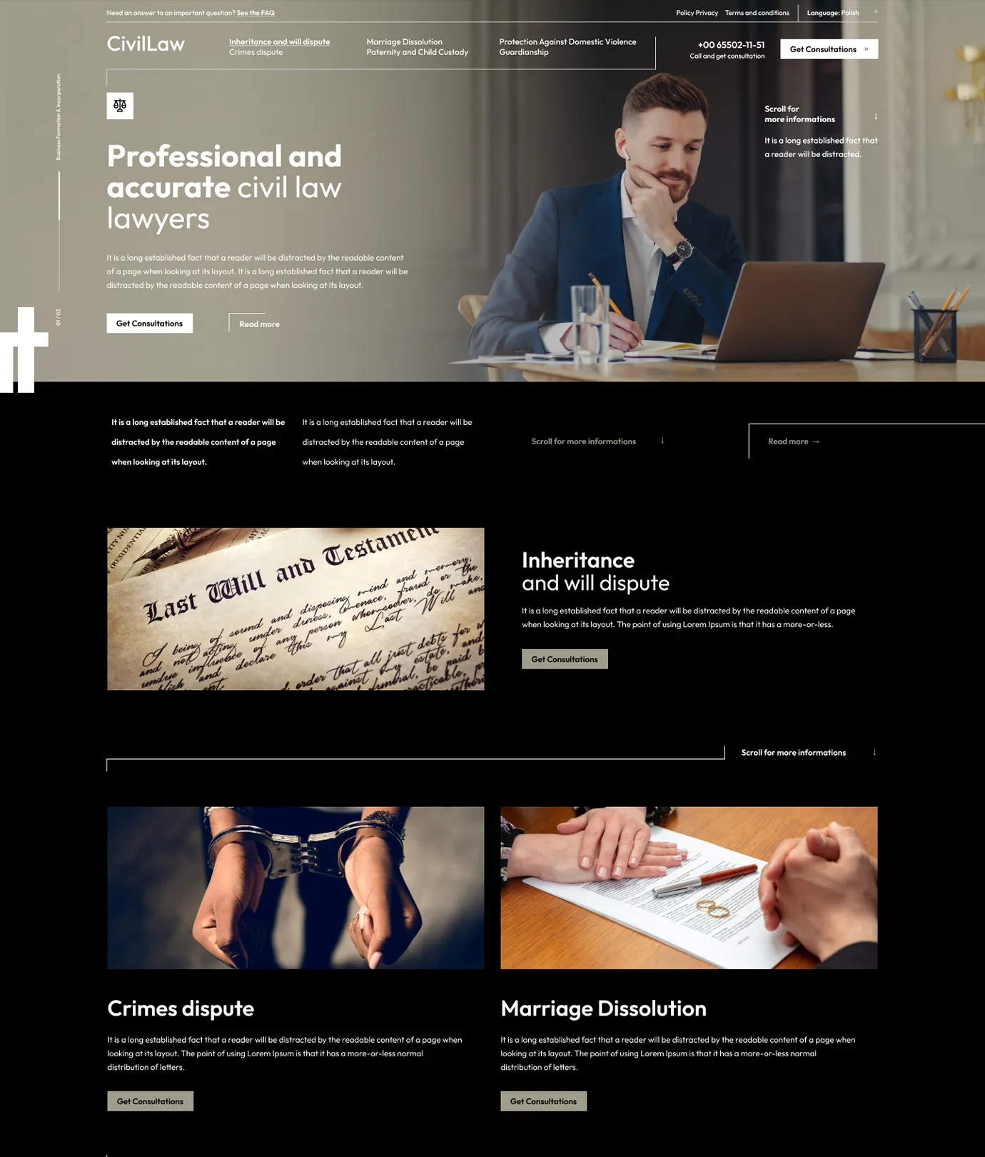 Civil Law Shopify Theme - WorkDo