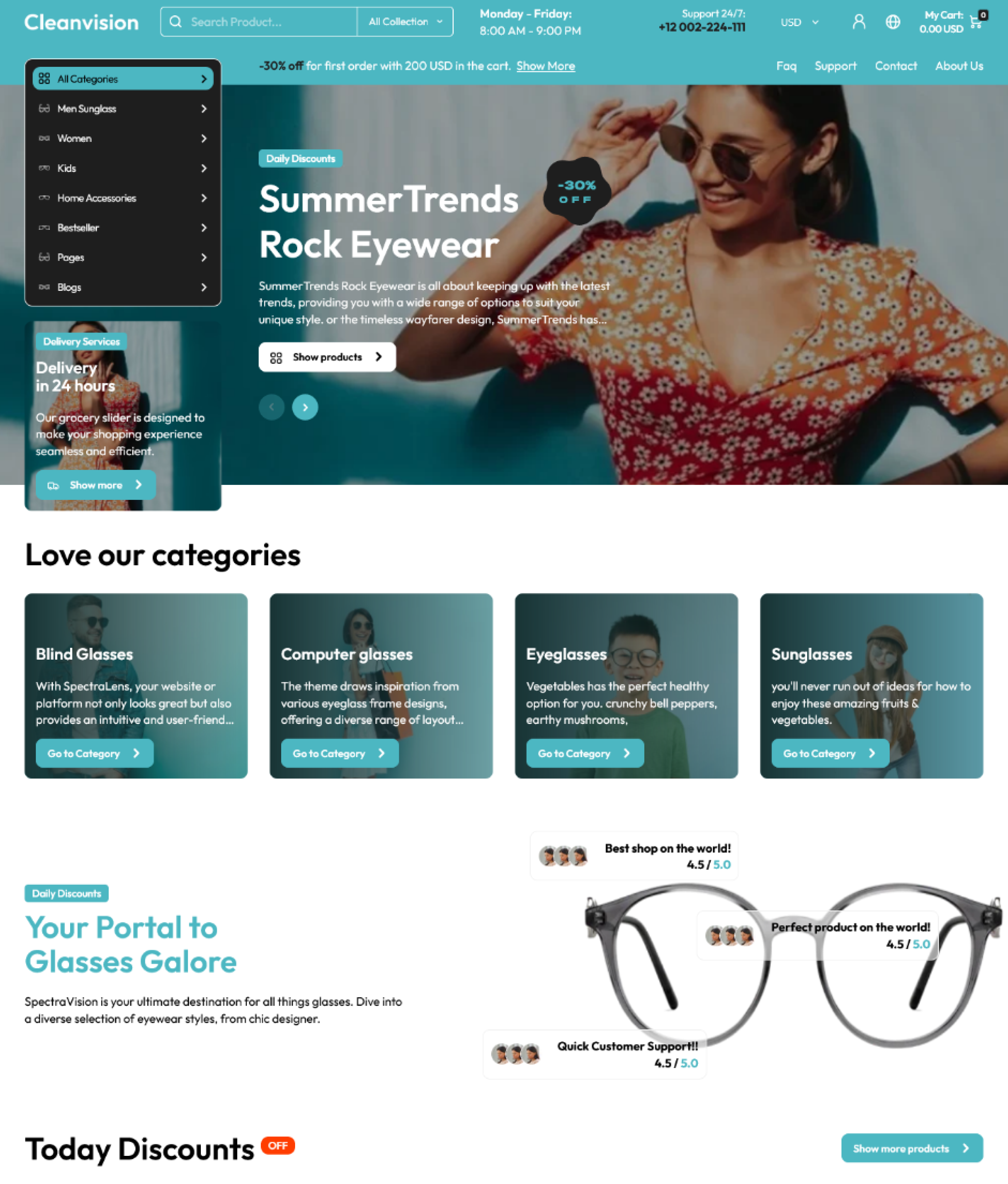 Cleanvision Shopify Theme - WorkDo