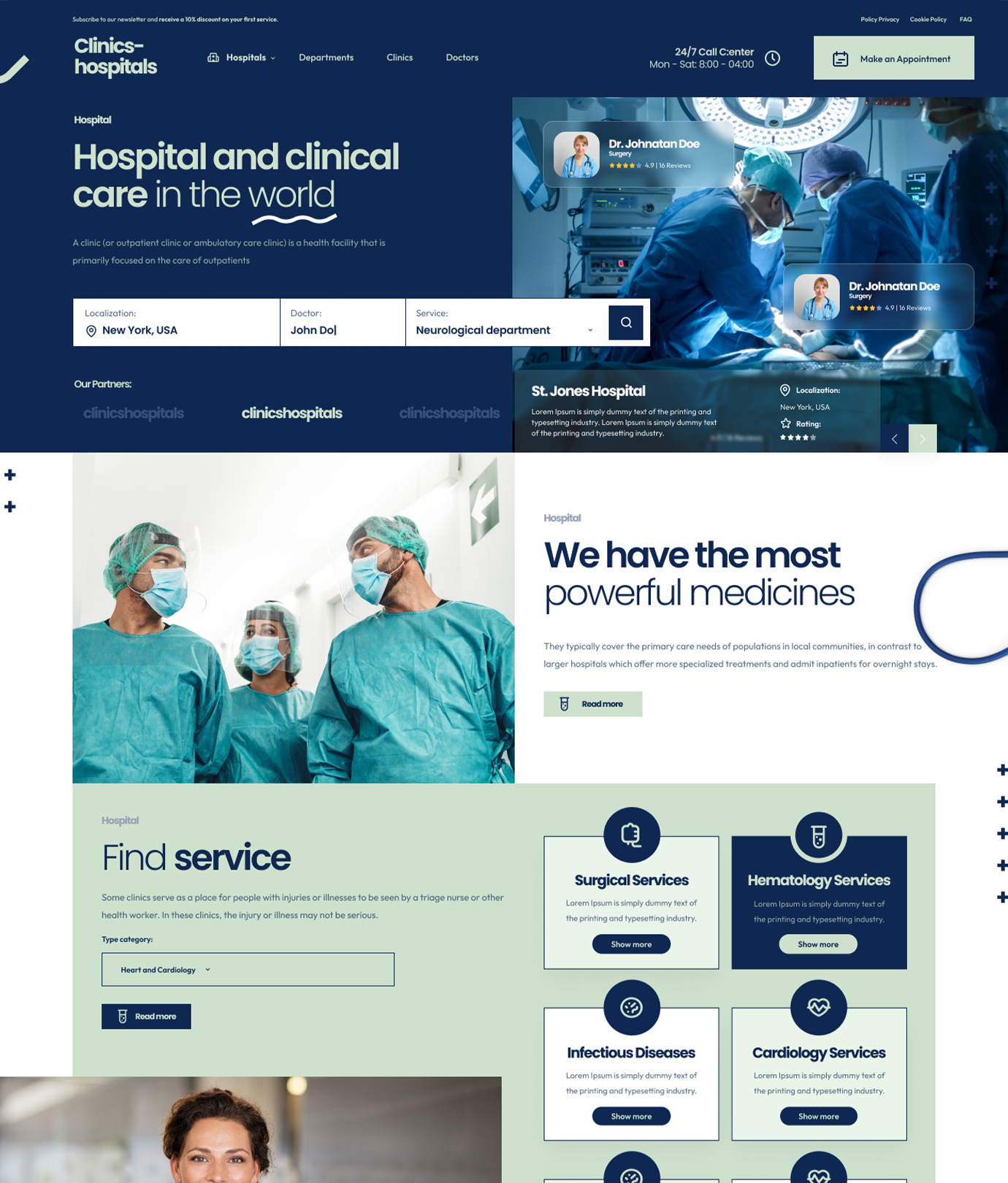 Clinics Hospitals Opencart Theme - WorkDo