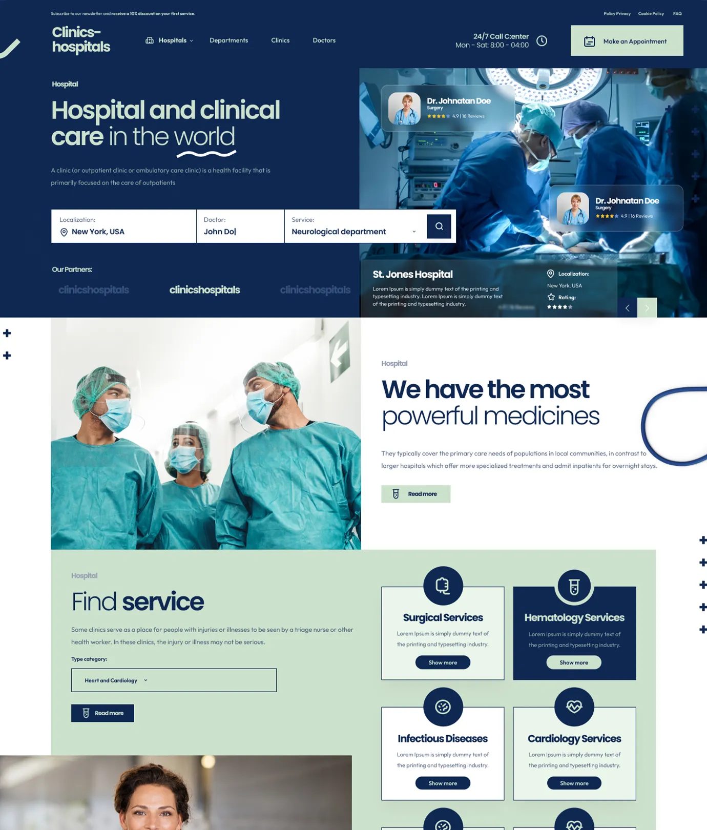 Clinics Hospitals Shopify Theme - WorkDo