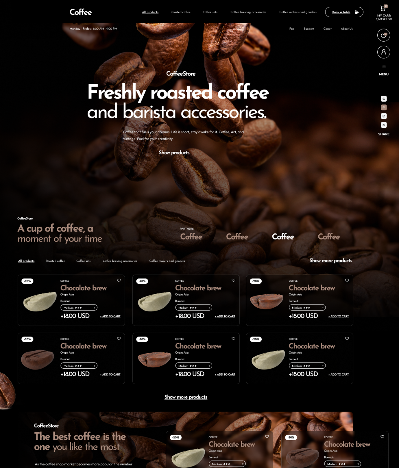 Coffee Theme Add-on for eCommerceGo - WorkDo