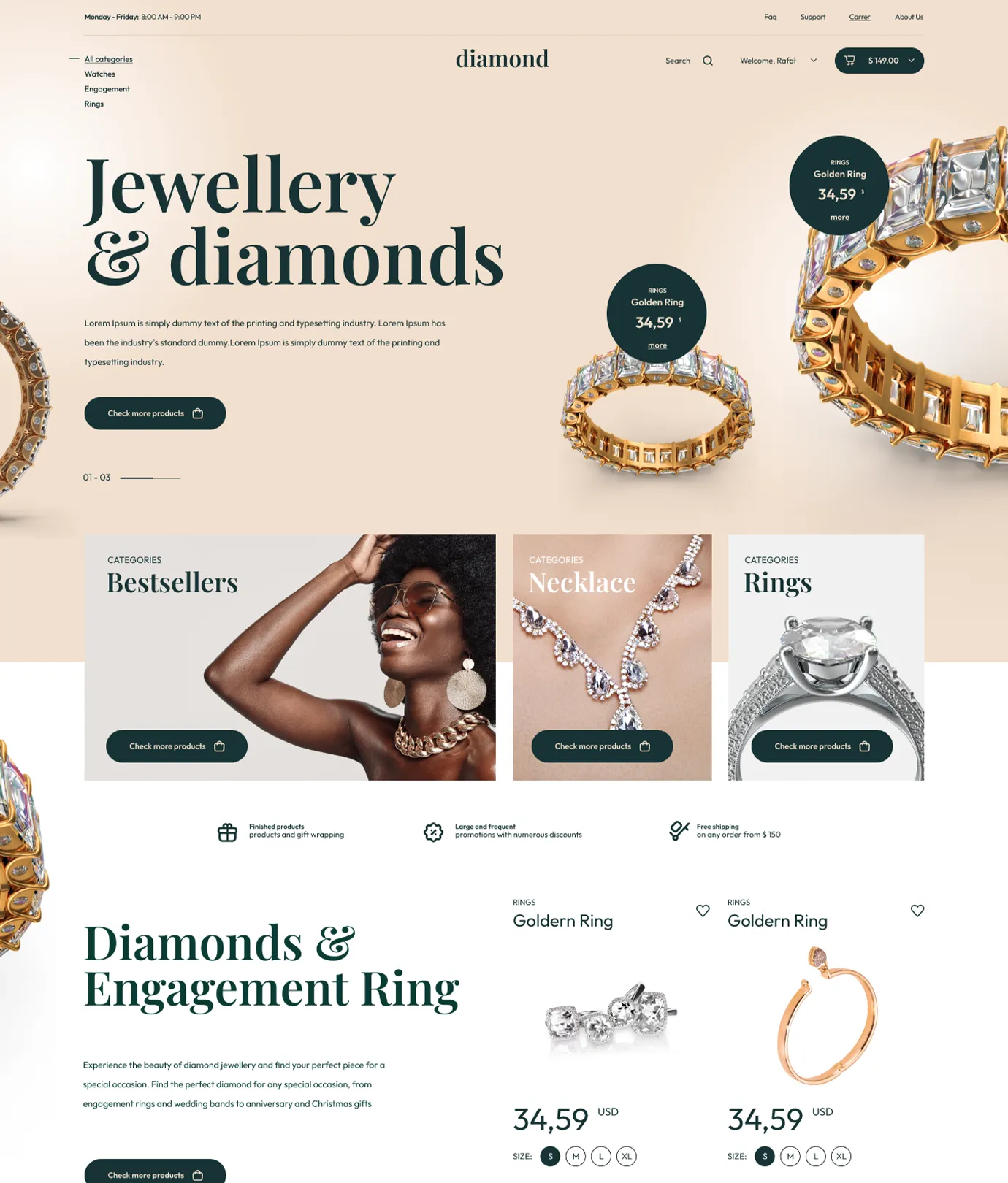 Diamond Shopify Theme - WorkDo