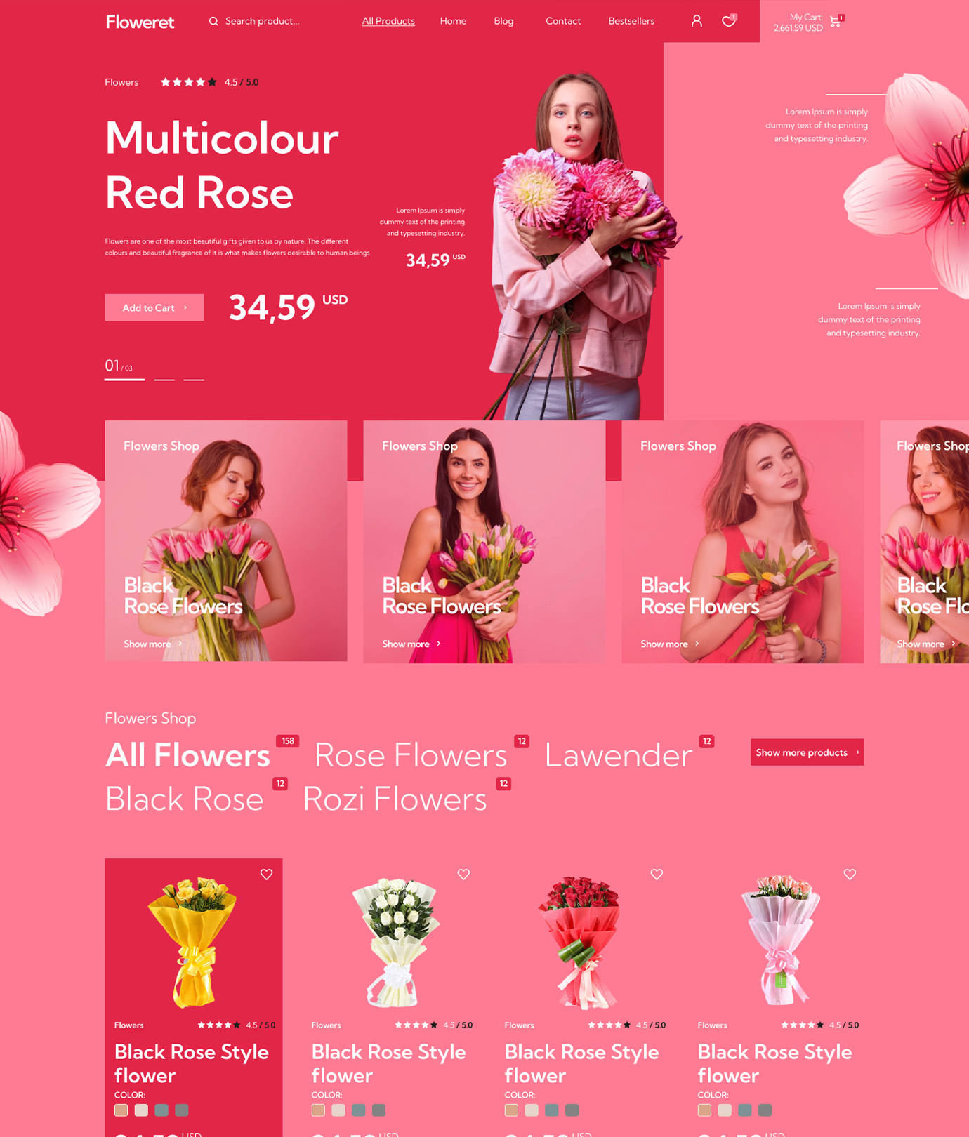 Floweret Shopify Theme - WorkDo