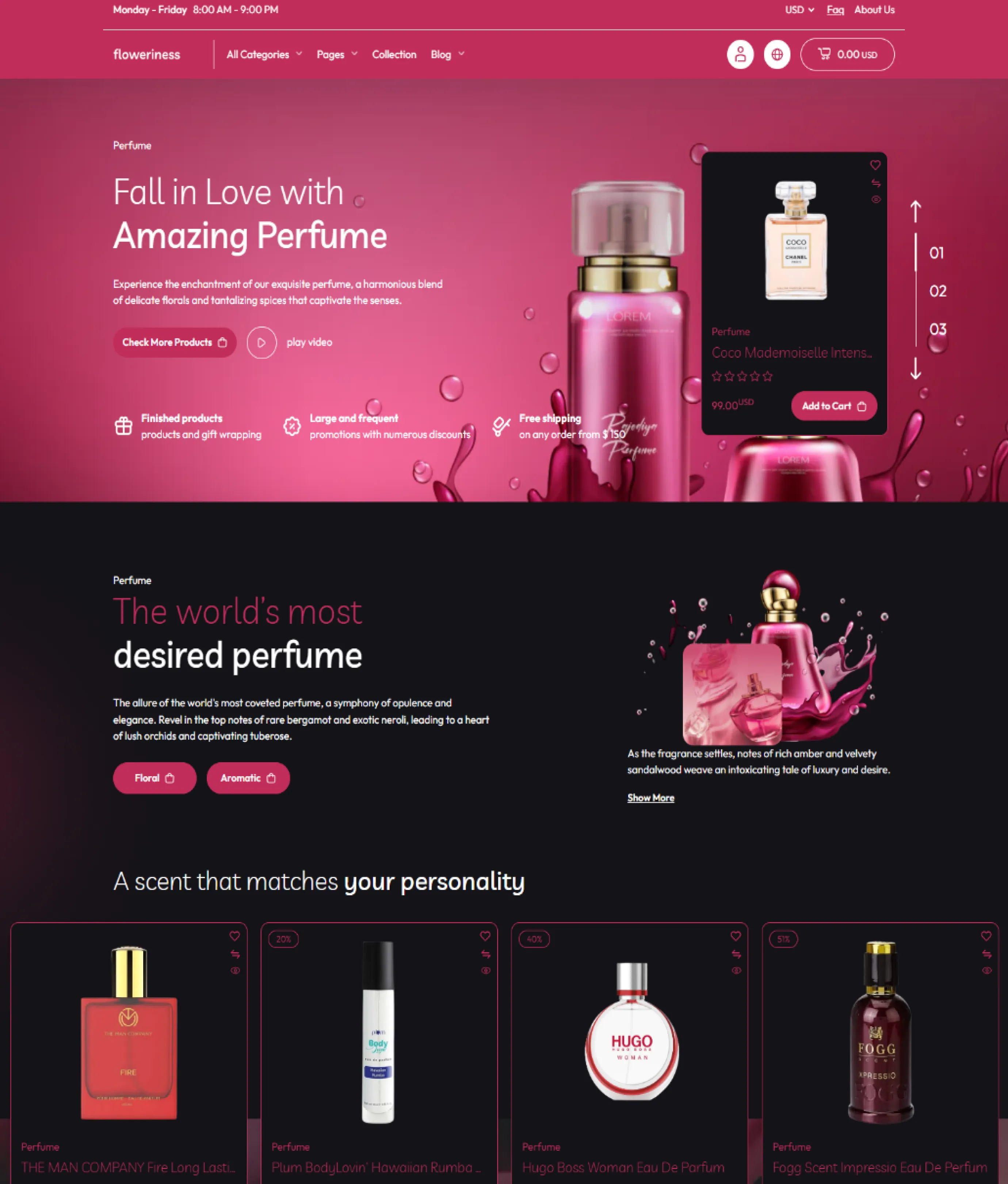 Floweriness Shopify Theme - WorkDo