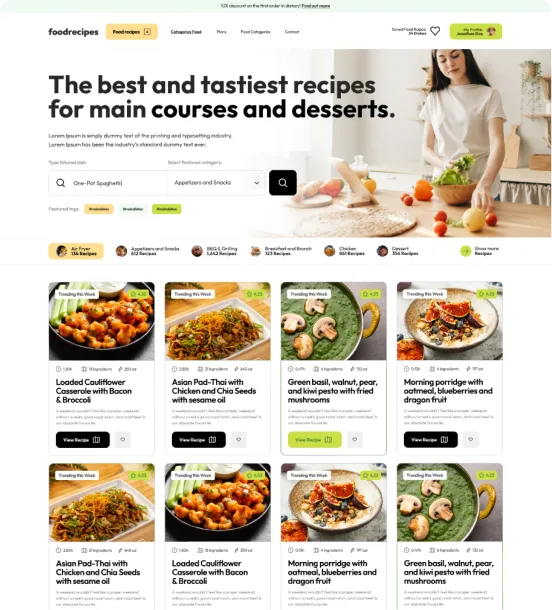 Food Recipes Shopify Theme - WorkDo