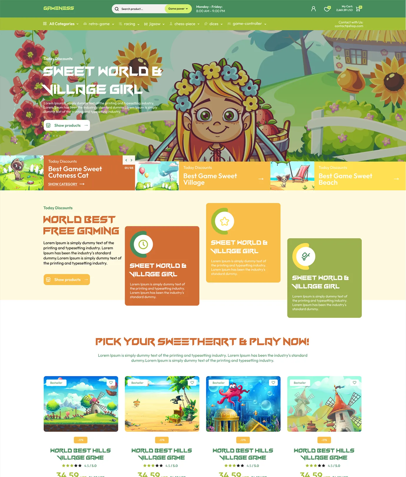 Gameness Shopify Theme 1 Gameness Shopify Theme - Workdo