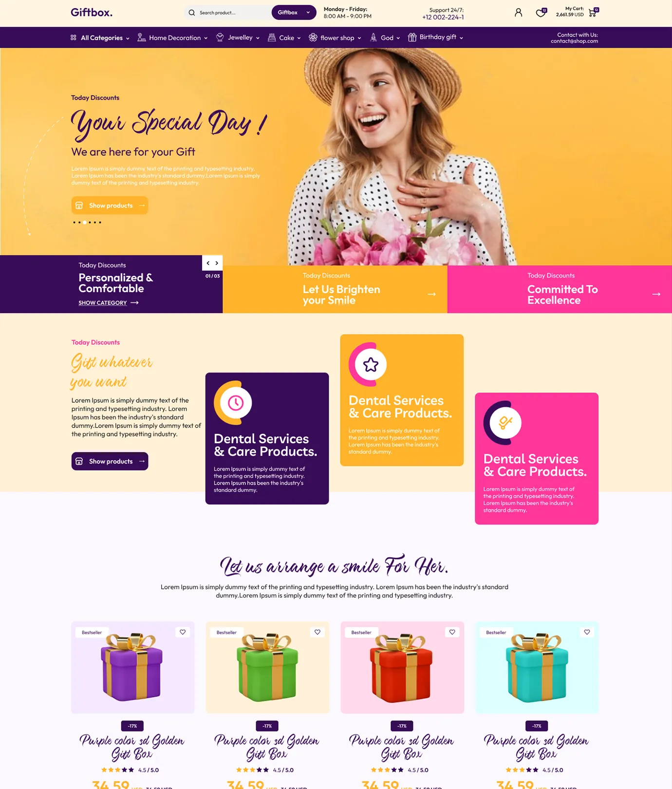 Giftbox Shopify Theme - WorkDo