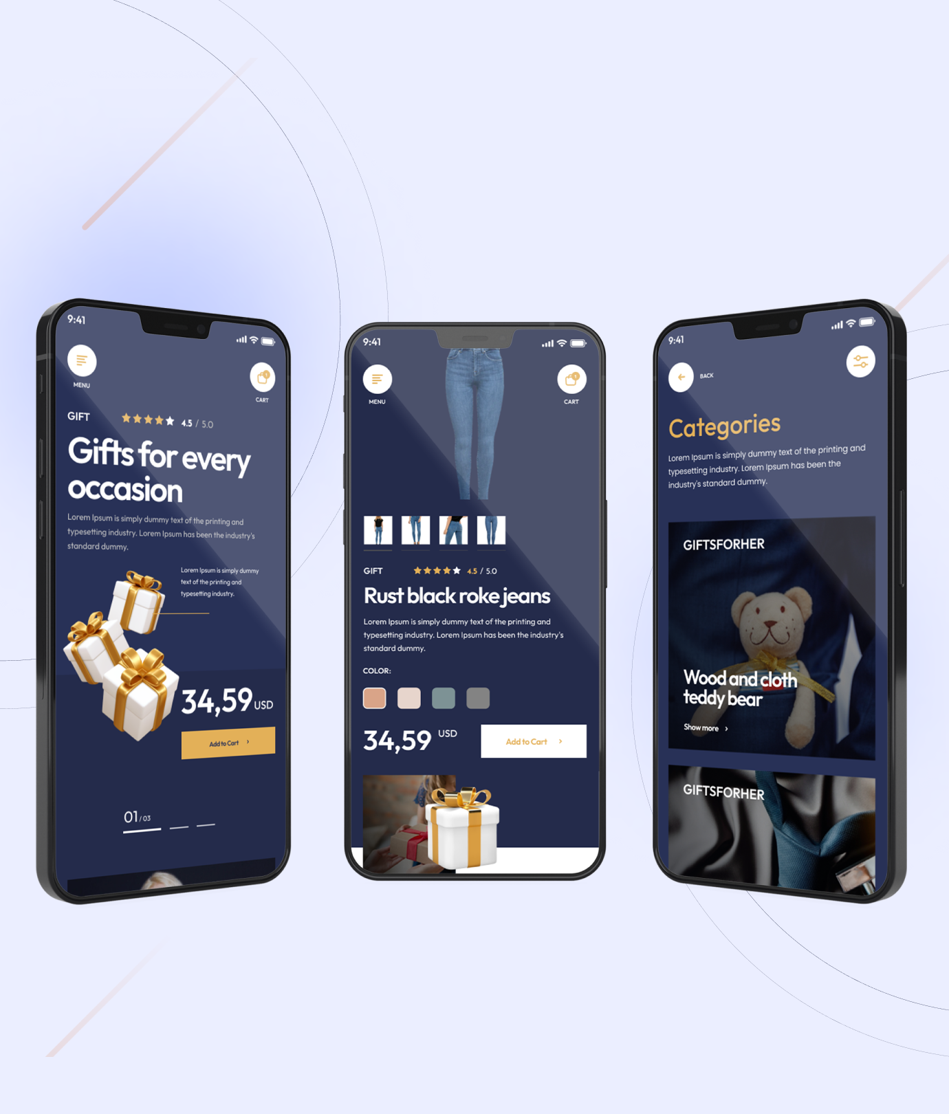 Gifts For Her Android App Add-on for eCommerceGo - WorkDo