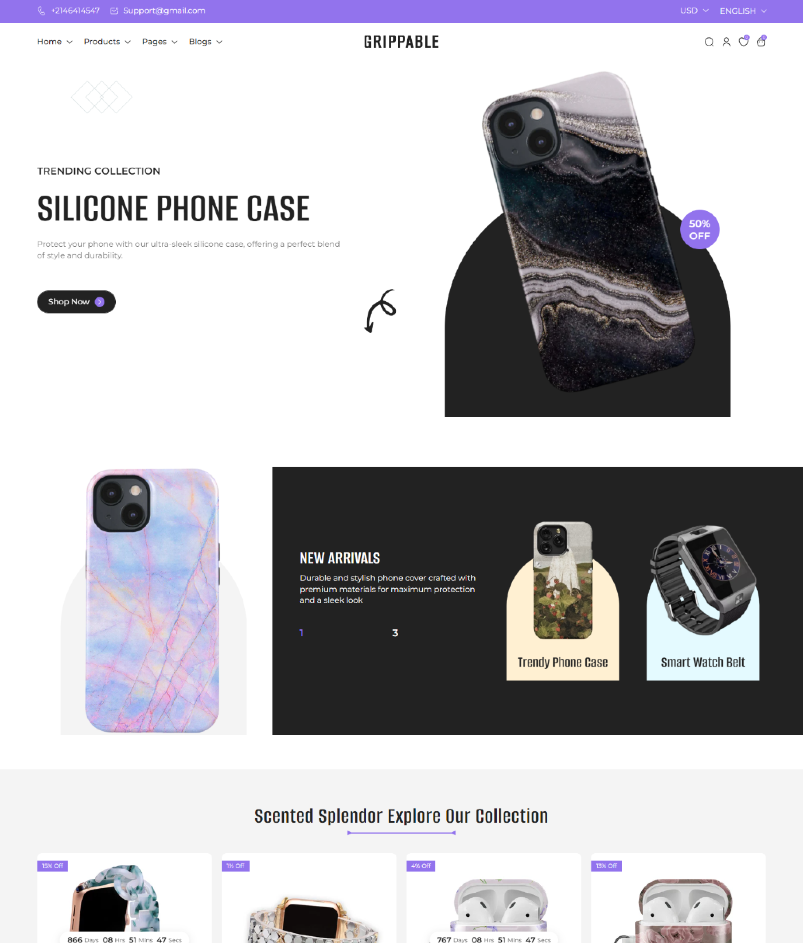 Grippable Shopify Theme - WorkDo