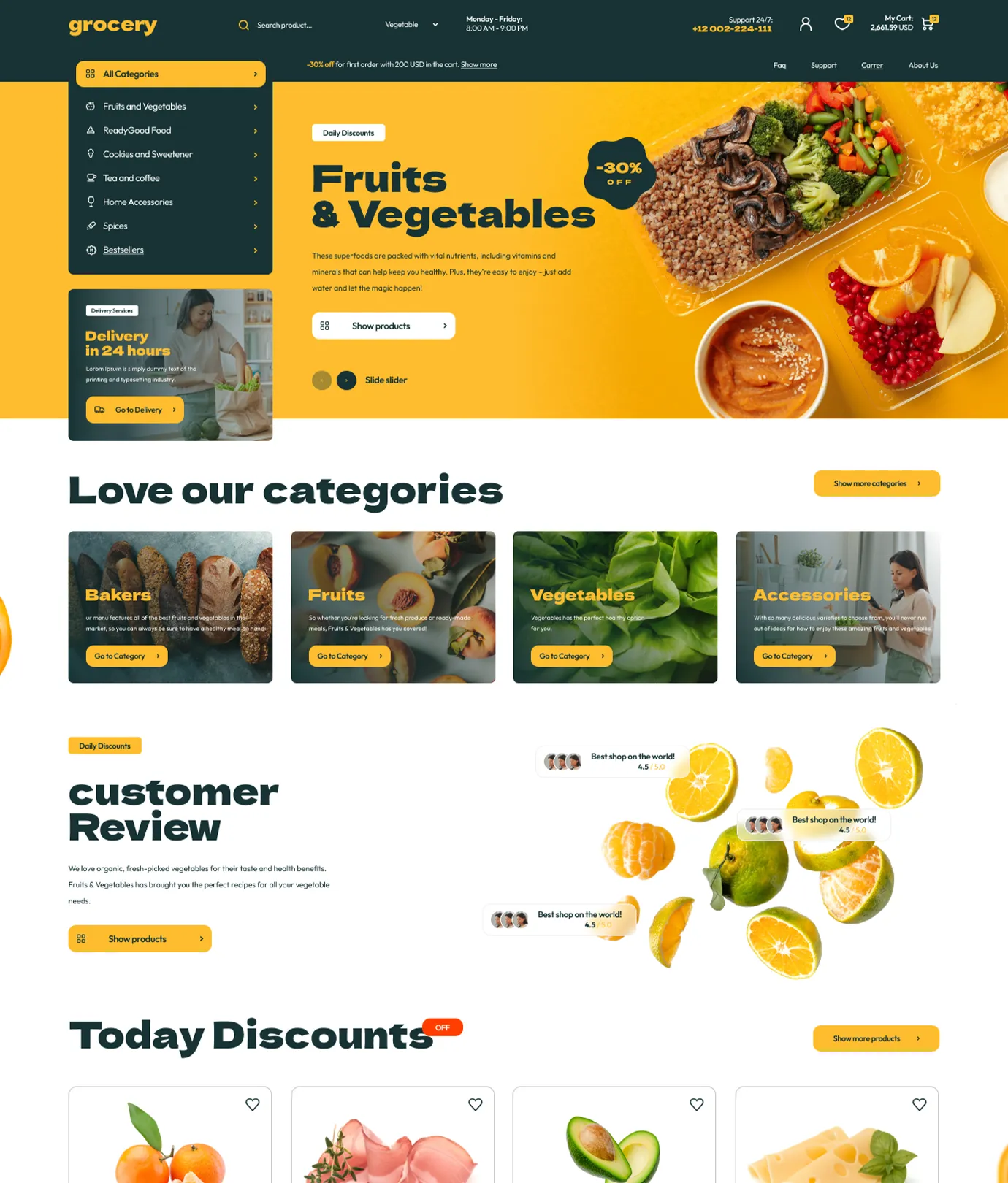 Grocery Shopify Theme - WorkDo