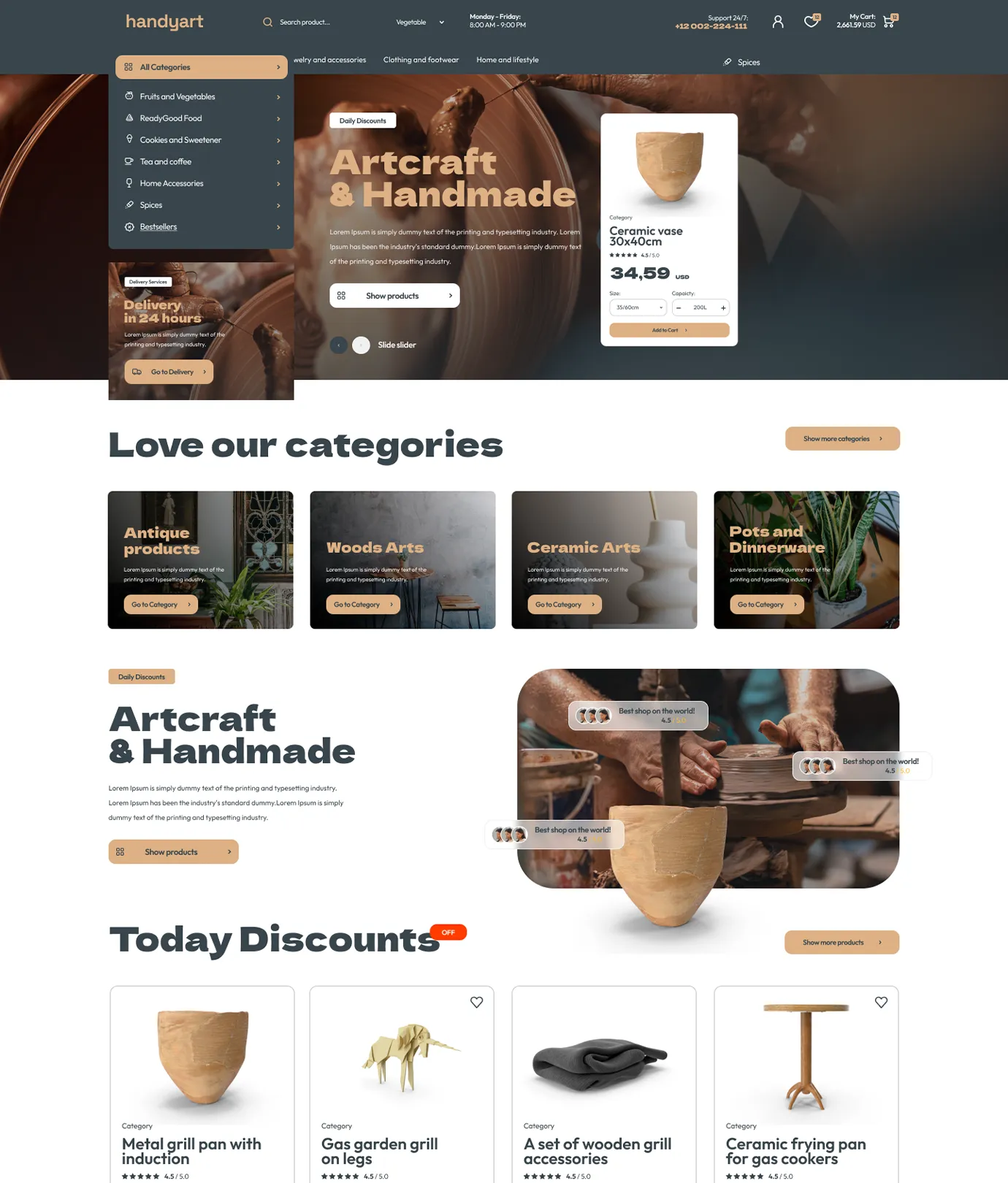 Handyart Shopify Theme 1 Handyart Shopify Theme-Workdo