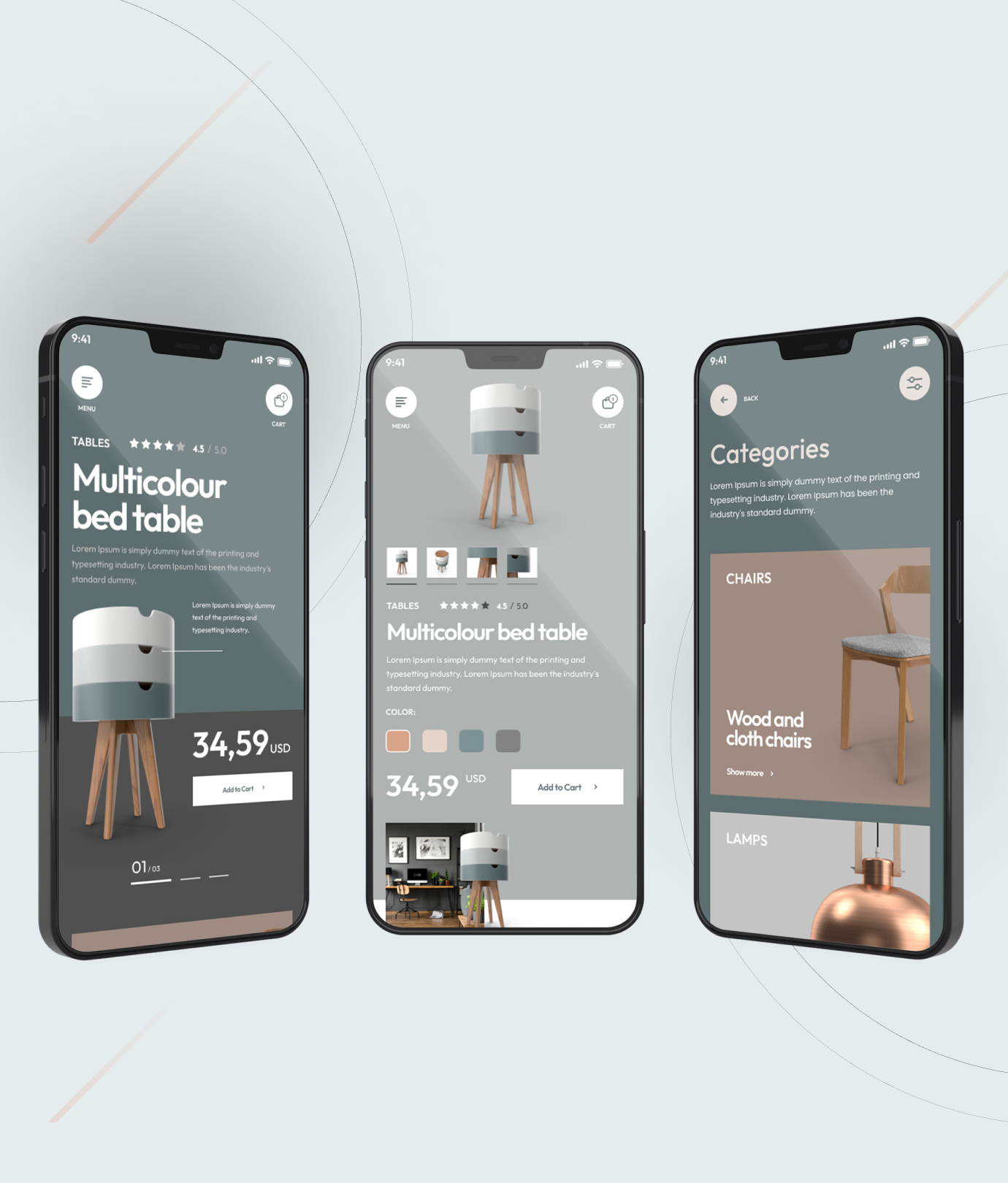 Home Decor iOS App Add-on for eCommerceGo - WorkDo