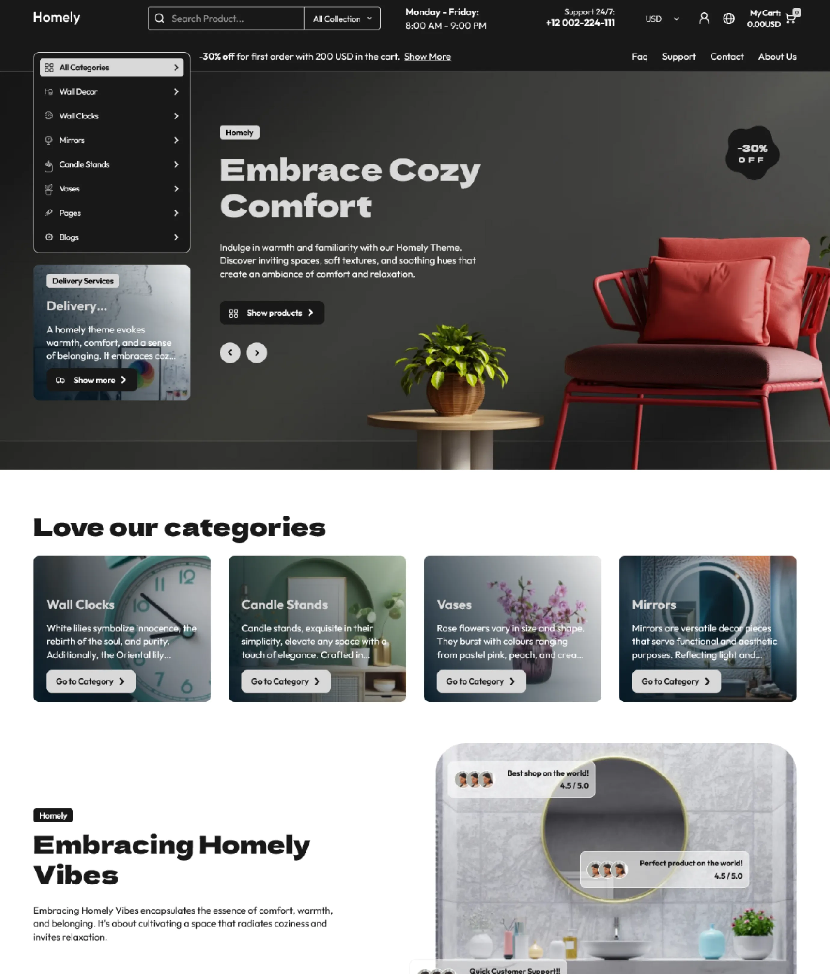 Homely Shopify Theme - WorkDo