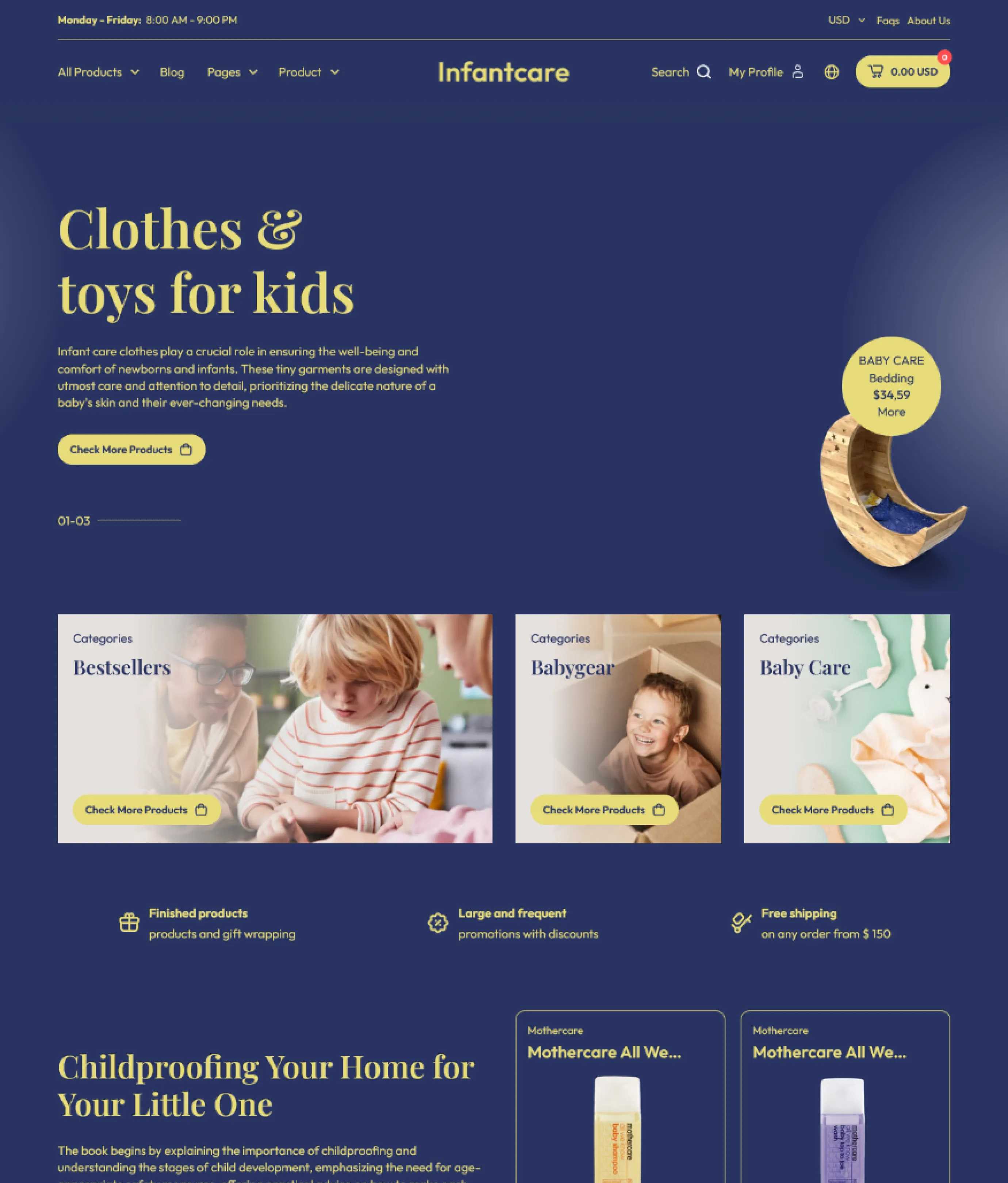 Infantcare Shopify Theme - WorkDo