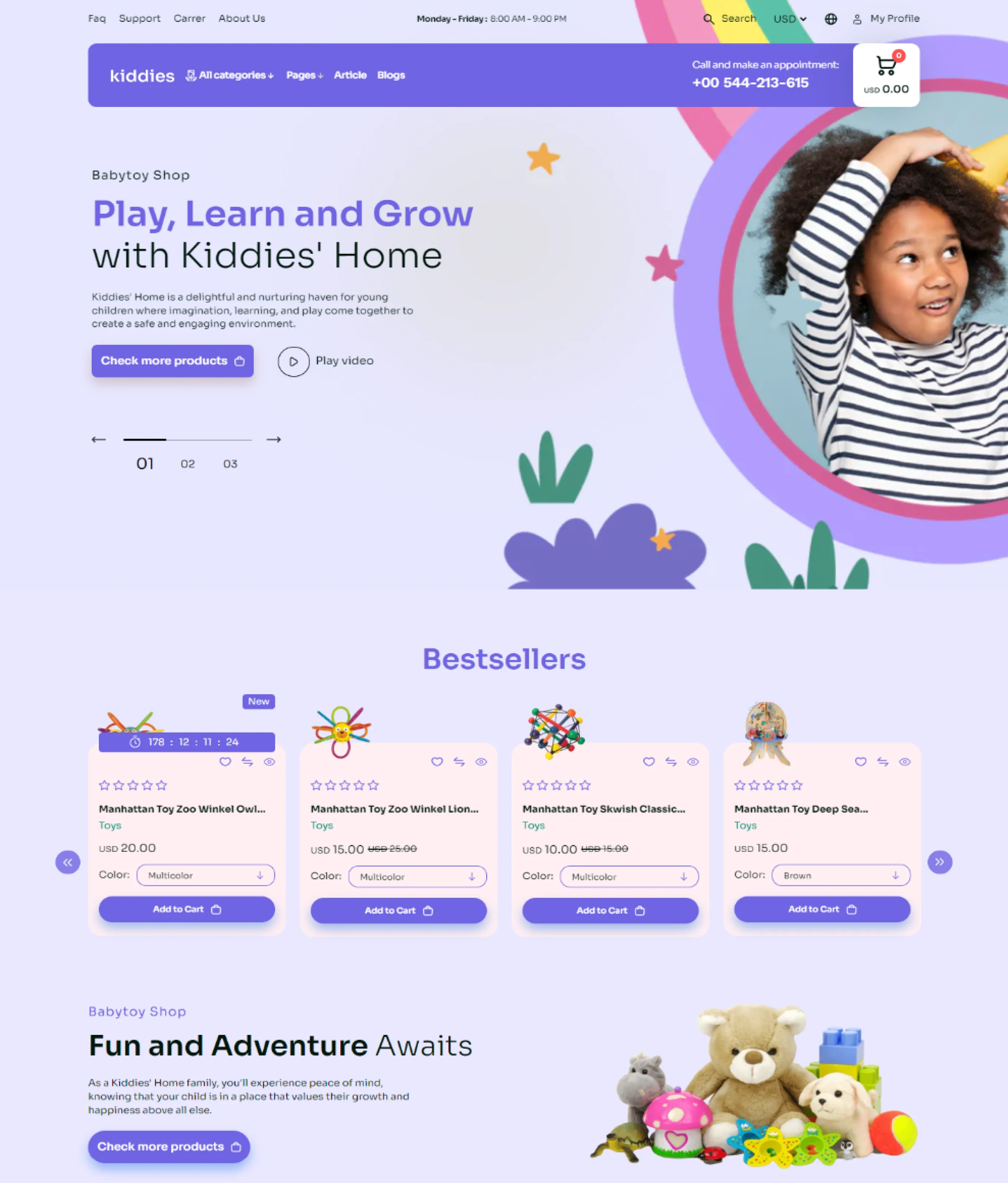 kiddies Shopify Theme - WorkDo