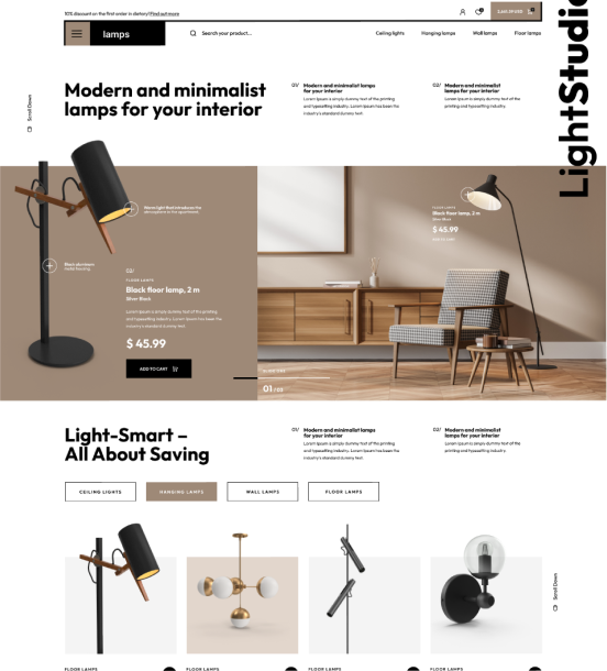 Lamps e-Shop - WorkDo
