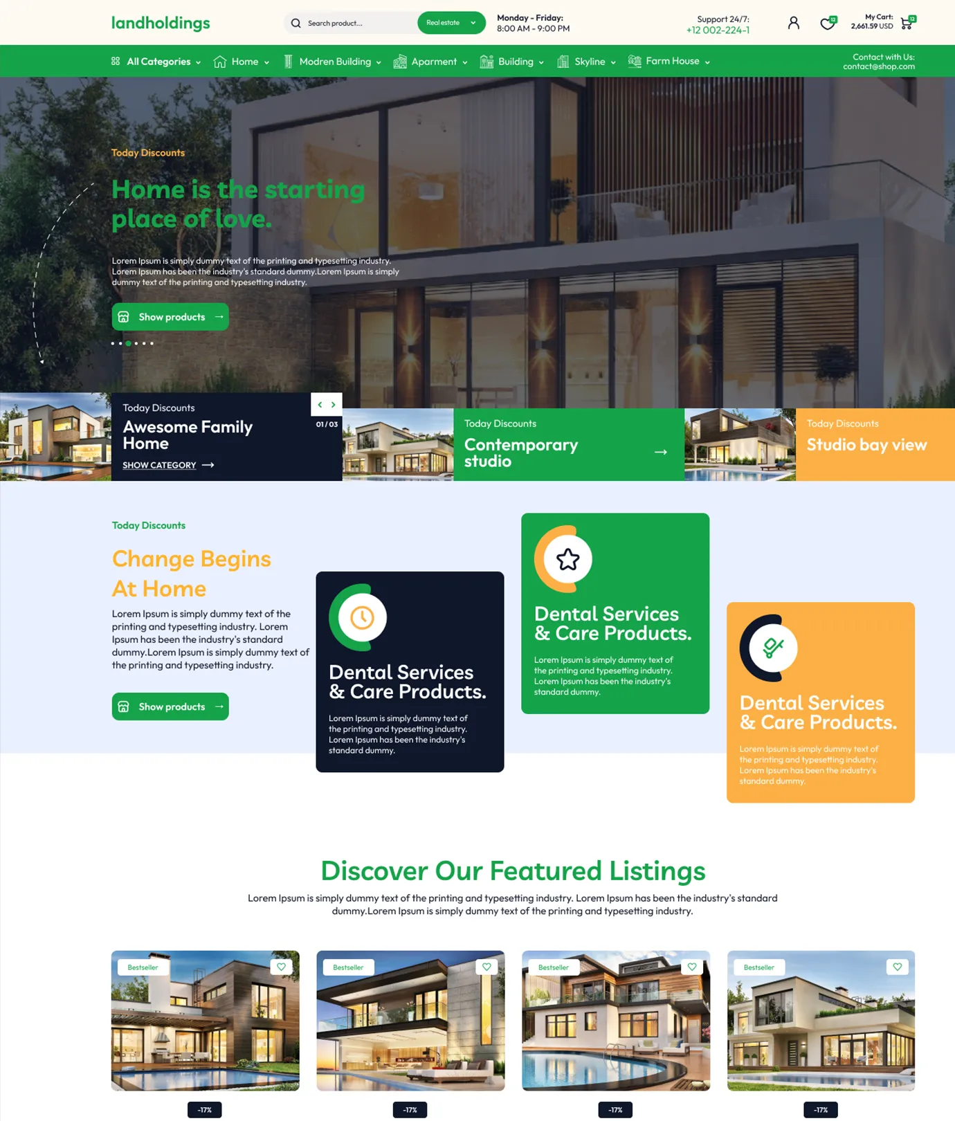 Land Holdings Shopify Theme - WorkDo