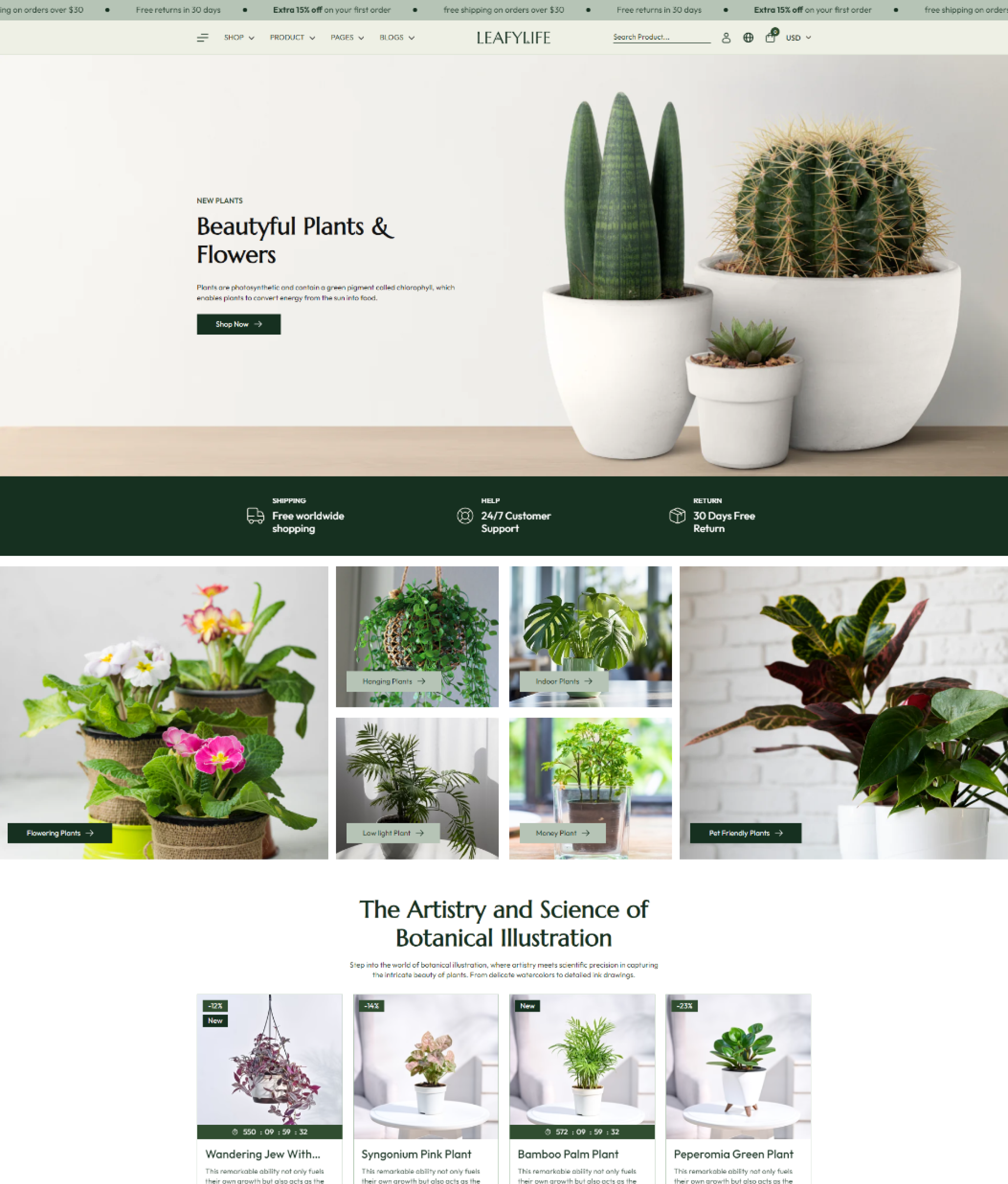 Leafylife Shopify Theme - WorkDo