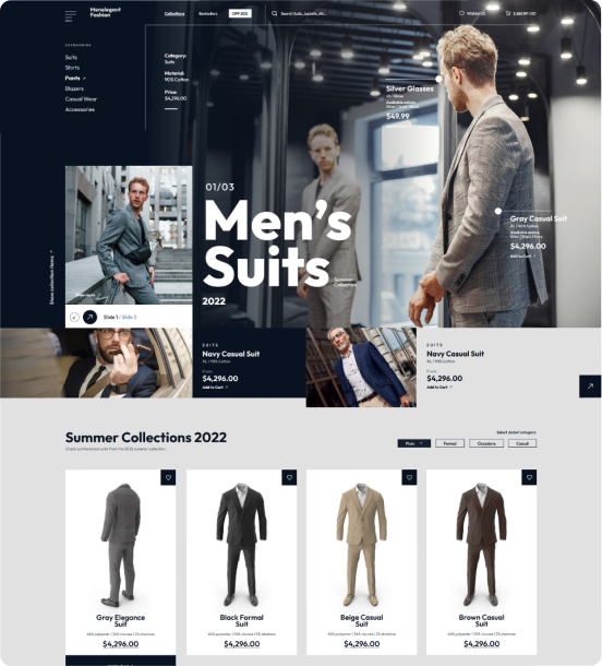 Men Elegant Fashion e-Shop - WorkDo