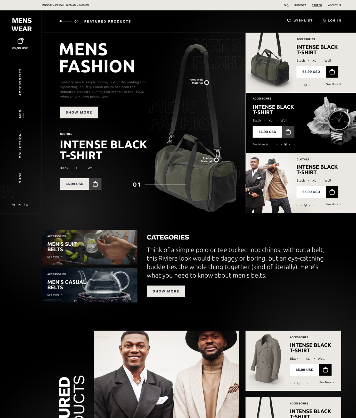 Menswear e-Shop - WorkDo