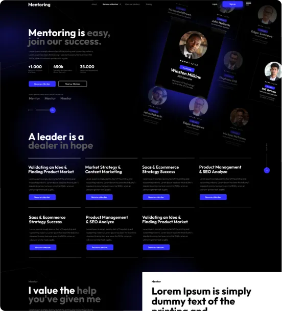 Mentoring Shopify Theme - WorkDo