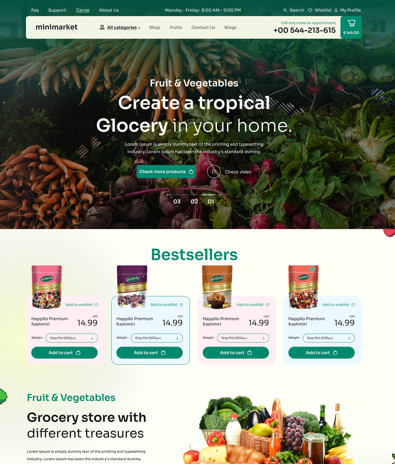 Minimarket Shopify Theme - WorkDo