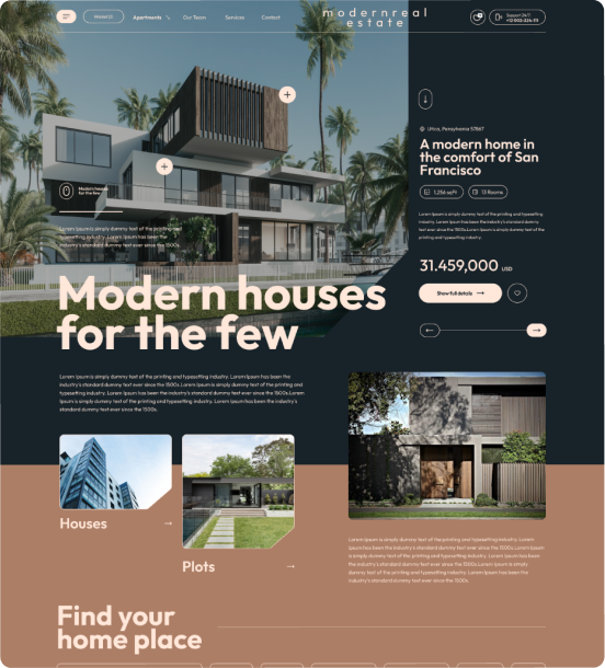 Modern Real Estate WordPress Theme - WorkDo