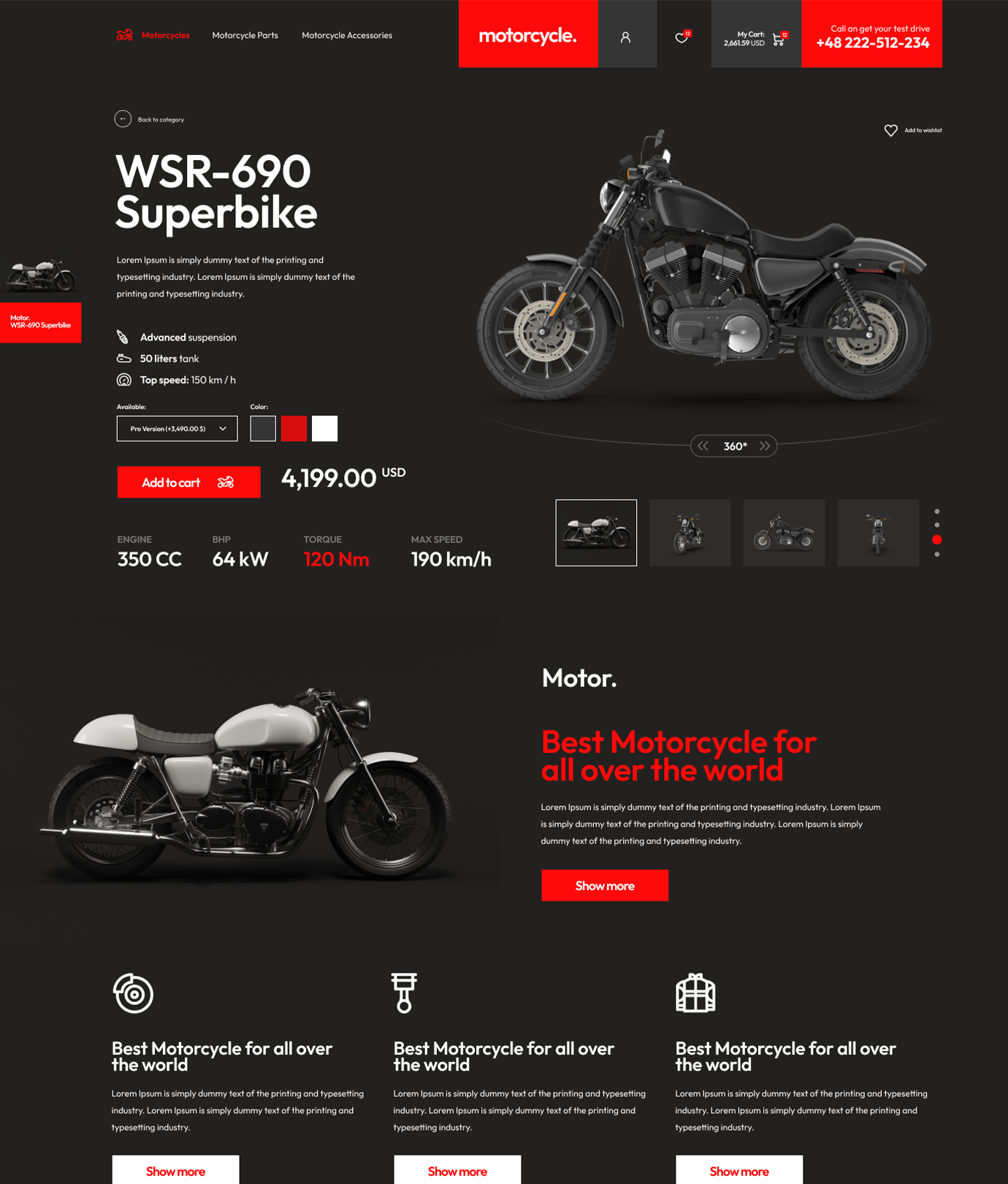 Motorcycle e-Shop - WorkDo