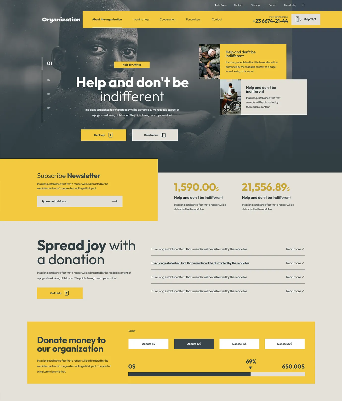 Organization Shopify Theme - WorkDo