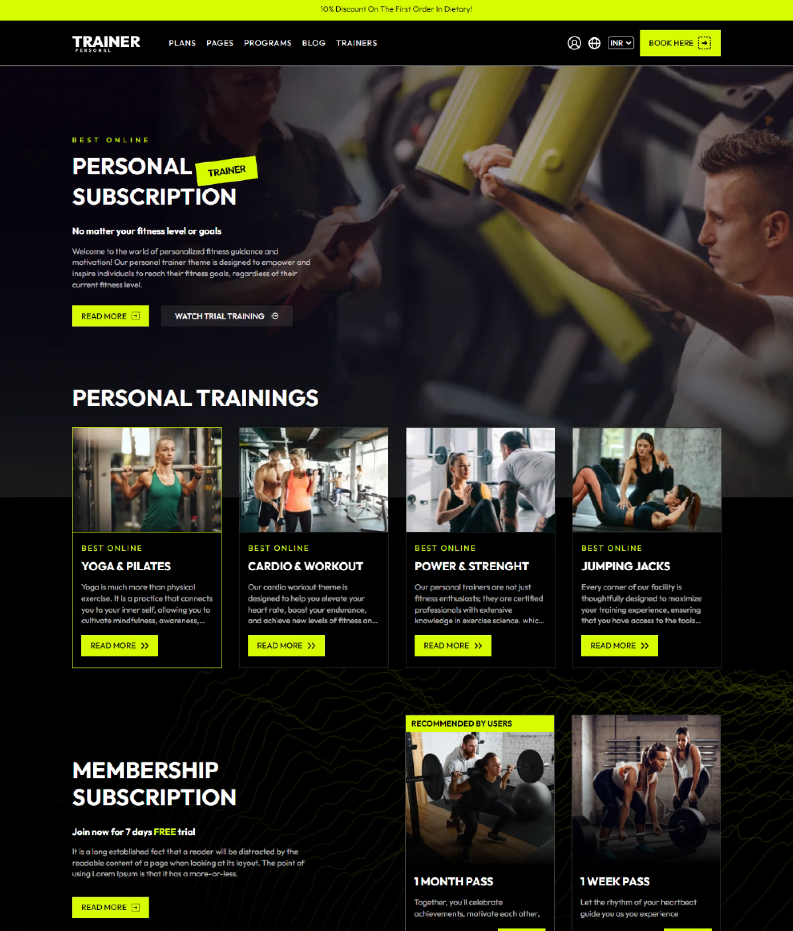 Personal Trainer Shopify Theme - WorkDo